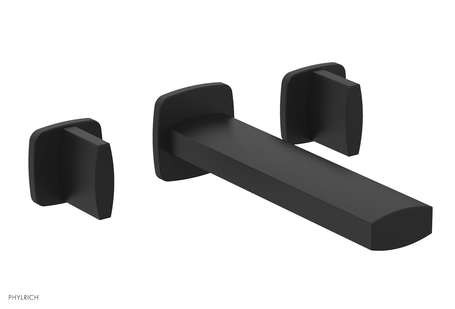 1-1/8" - Satin Nickel - RADI Wall Lavatory Set - Blade Handles 181-11 by Phylrich - New York Hardware