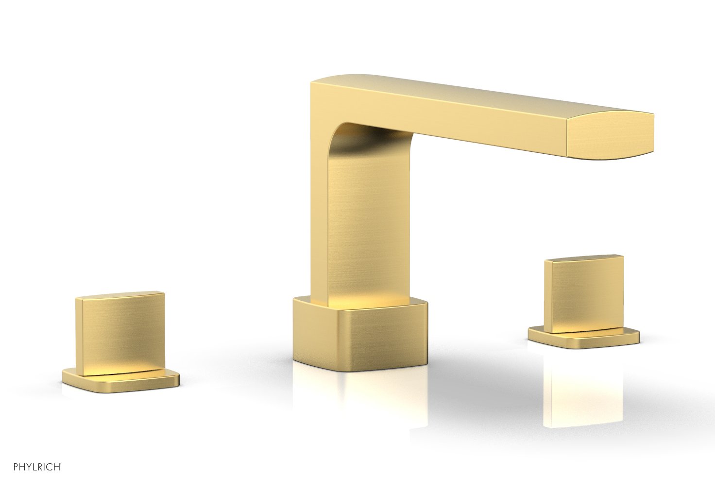 6-3/8" - Satin Chrome - RADI Deck Tub Set - Blade Handles 181-40 by Phylrich - New York Hardware