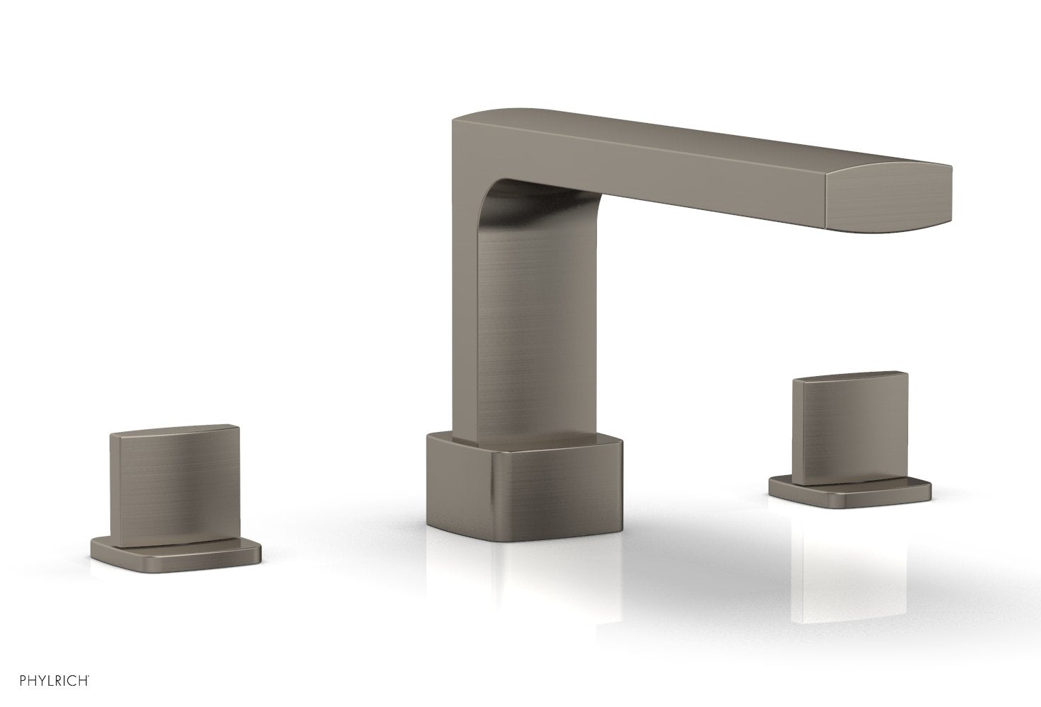 6-3/8" - Burnished Nickel - RADI Deck Tub Set - Blade Handles 181-40 by Phylrich - New York Hardware