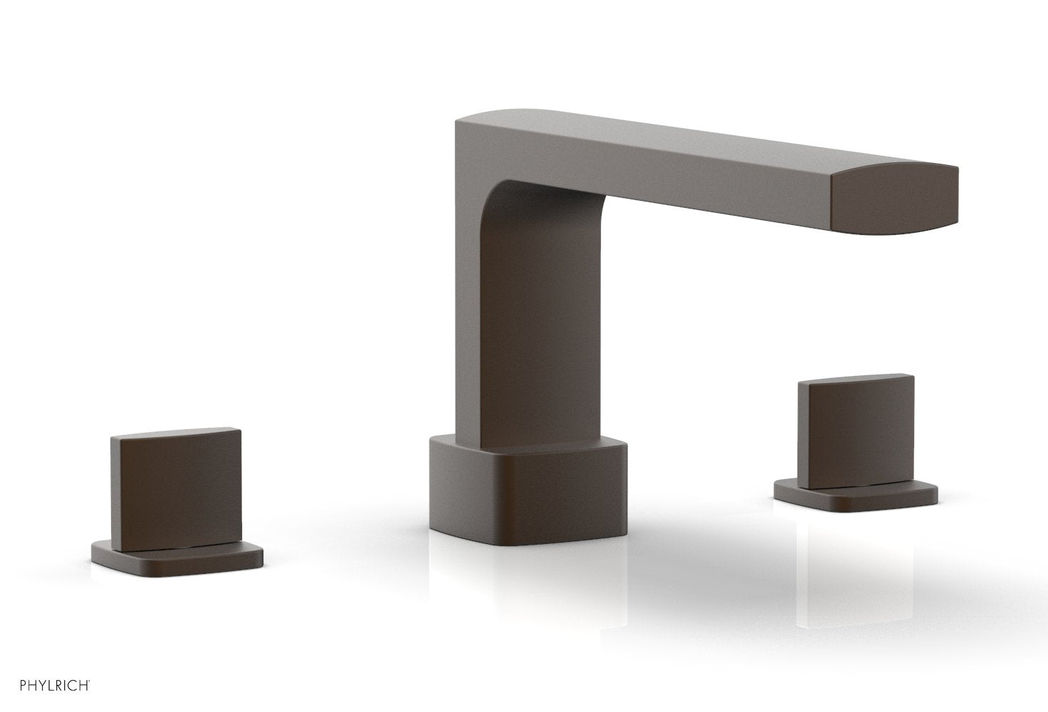 6-3/8" - Weathered Copper - RADI Deck Tub Set - Blade Handles 181-40 by Phylrich - New York Hardware