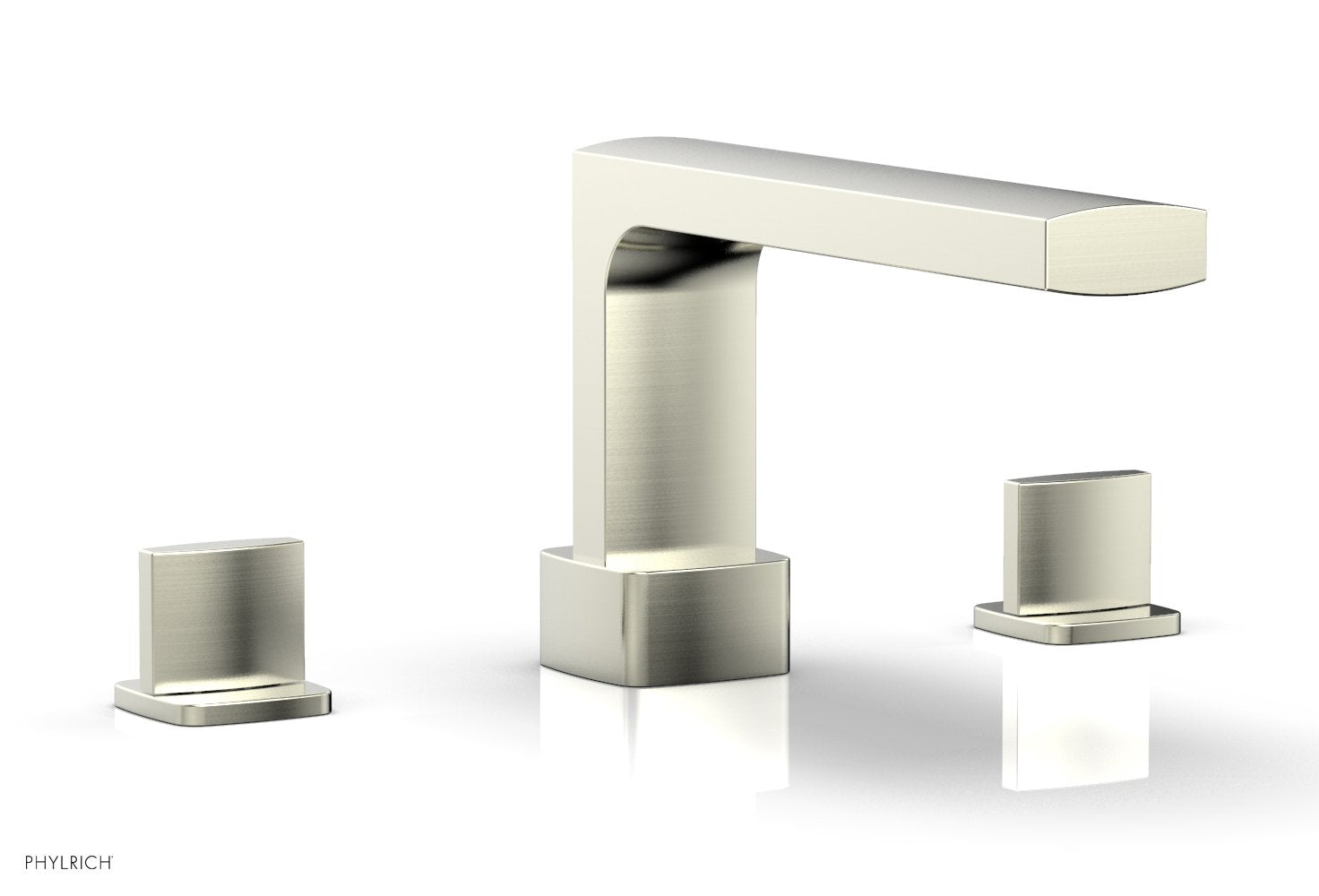 6-3/8" - French Brass - RADI Deck Tub Set - Blade Handles 181-40 by Phylrich - New York Hardware