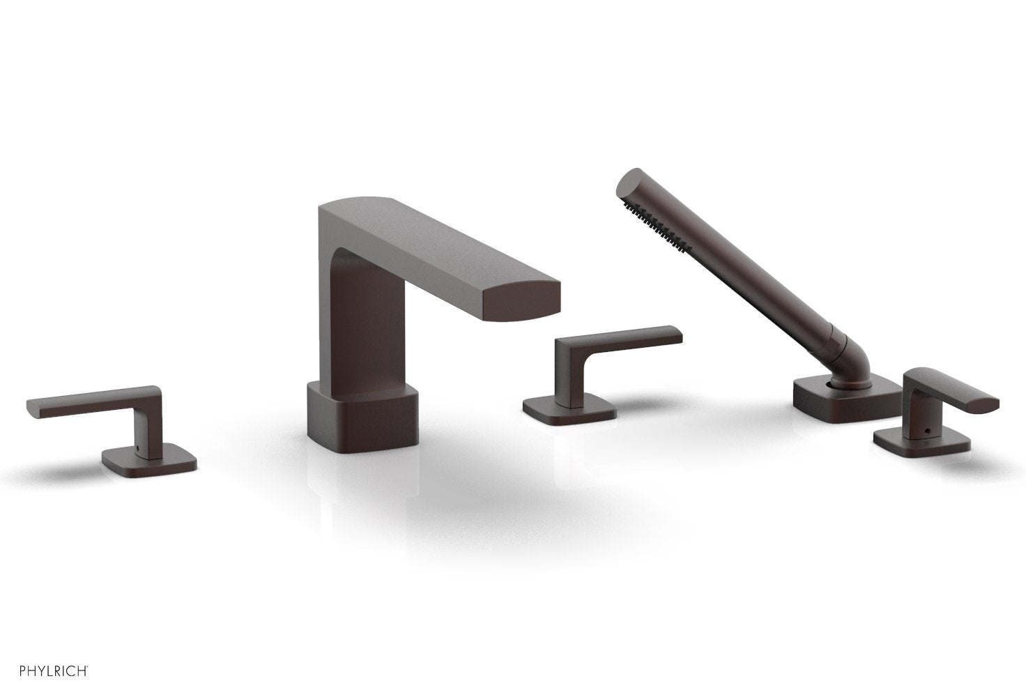 Phylrich RADI Deck Tub Set with Hand Shower - Lever Handles 181-49