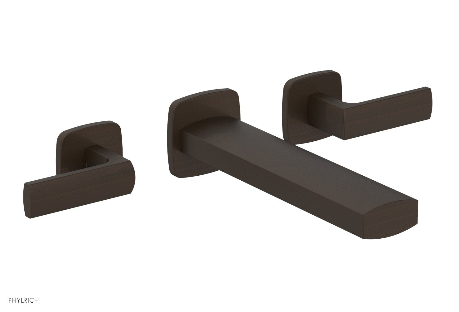 1-1/8" - Antique Bronze - RADI Wall Tub Set - Lever Handles 181-57 by Phylrich - New York Hardware