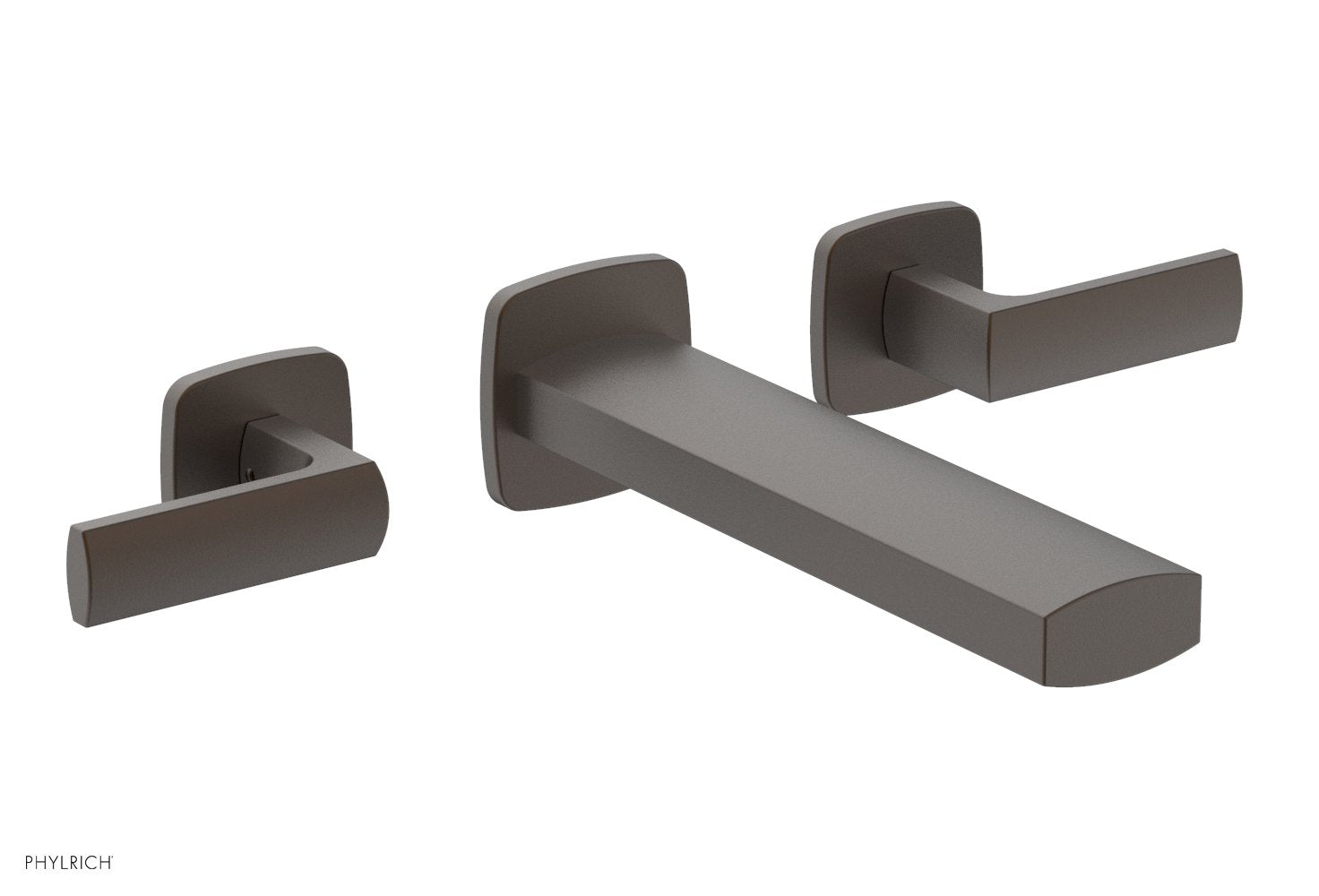 1-1/8" - Oil Rubbed Bronze - RADI Wall Tub Set - Lever Handles 181-57 by Phylrich - New York Hardware