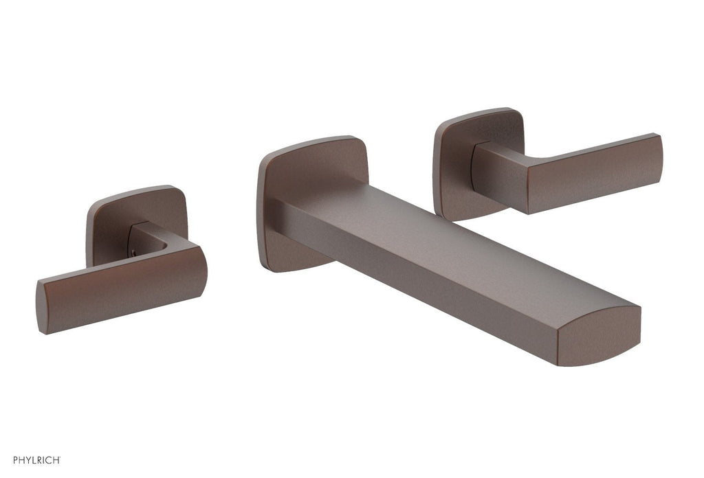 1-1/8" - Weathered Copper - RADI Wall Tub Set - Lever Handles 181-57 by Phylrich - New York Hardware
