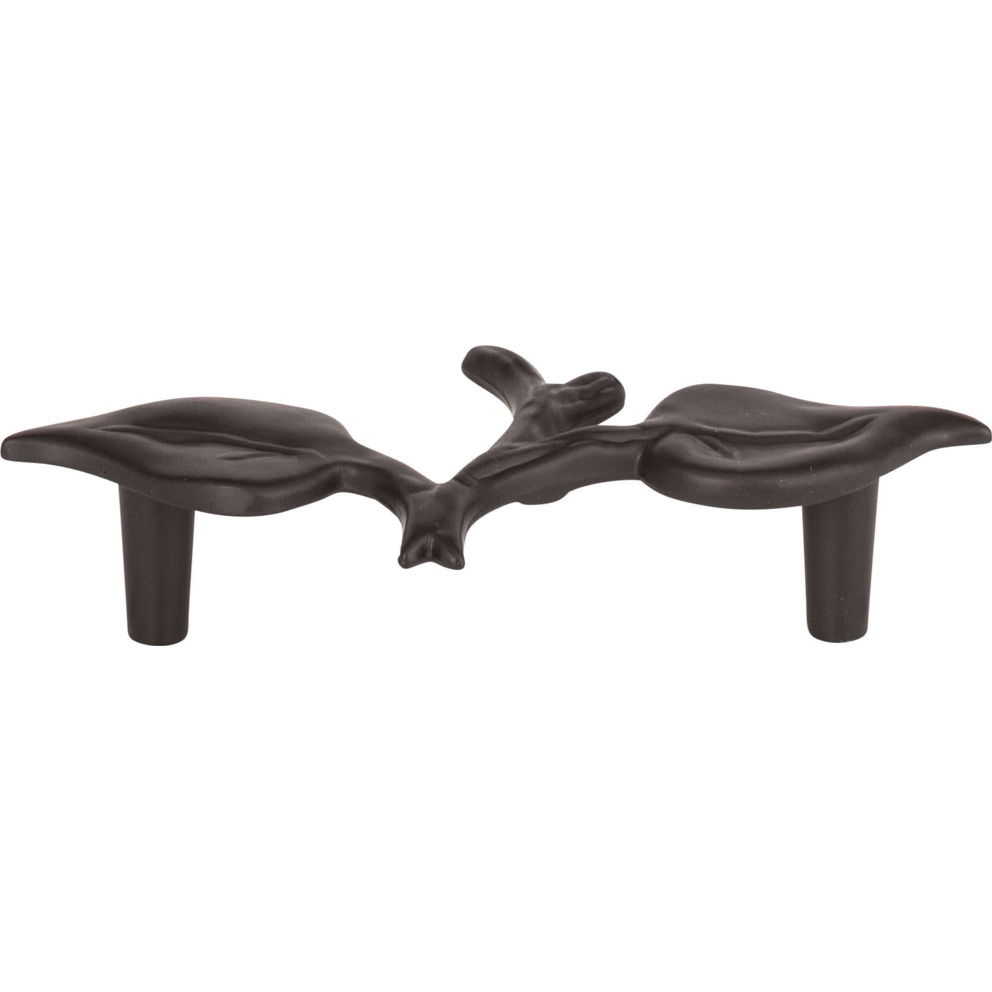 California Leaf Pull by Atlas 3" / Aged Bronze