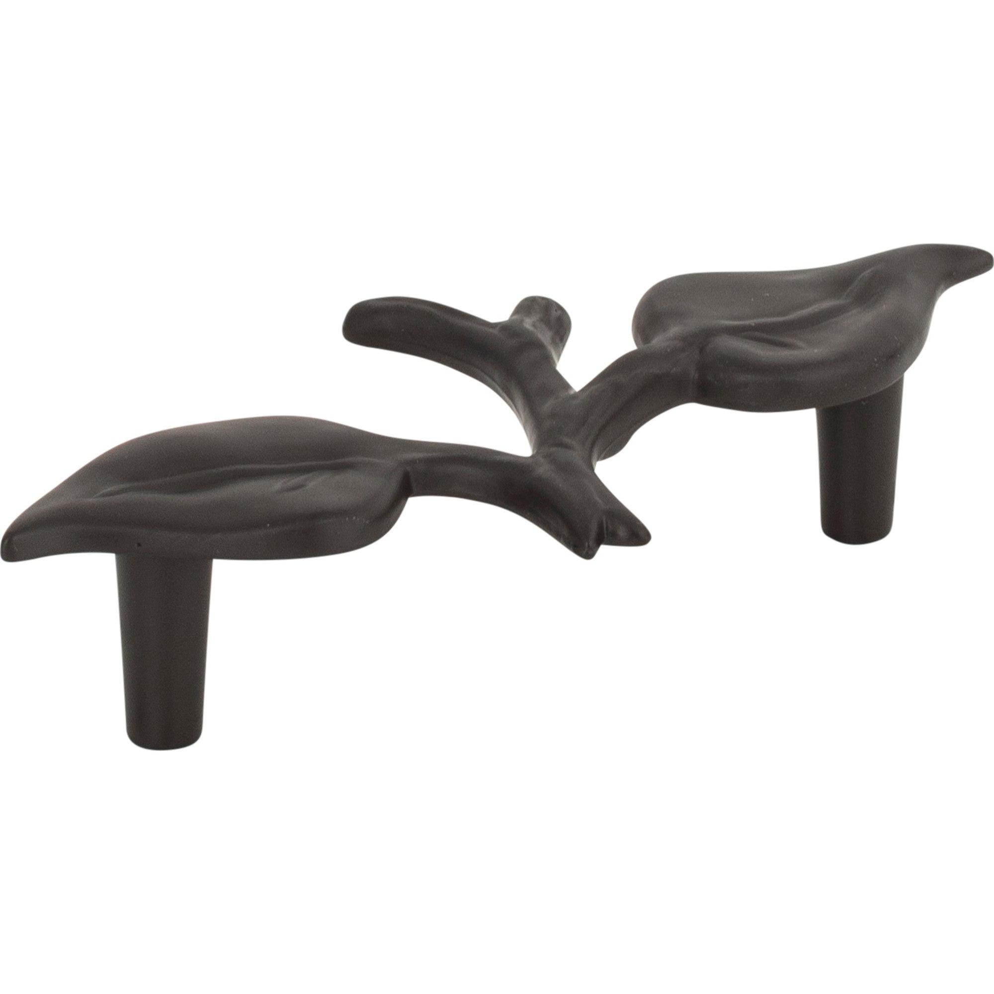 California Leaf Pull by Atlas 3" / Aged Bronze