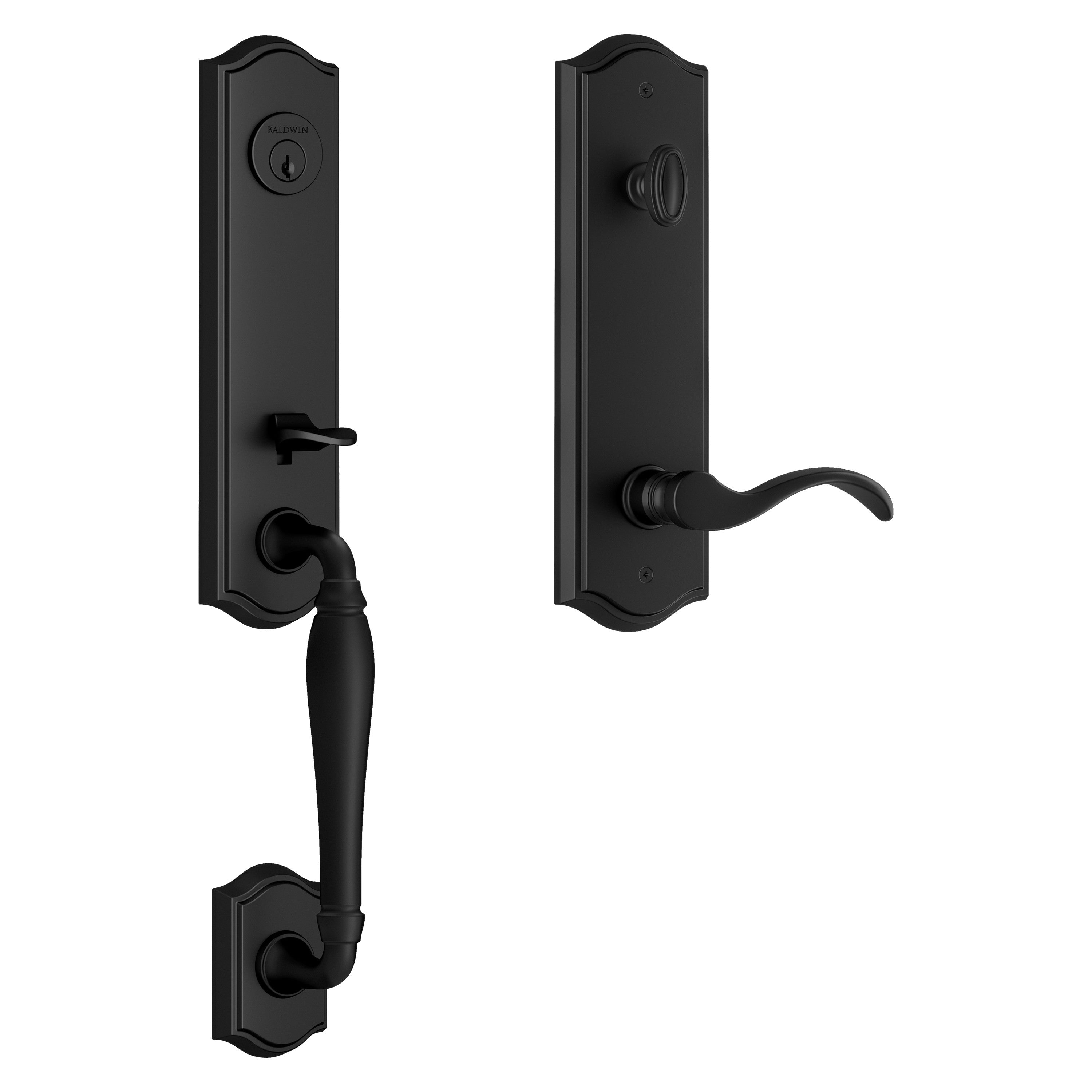Baldwin Reserve New Hampshire Handleset With Curve Lever