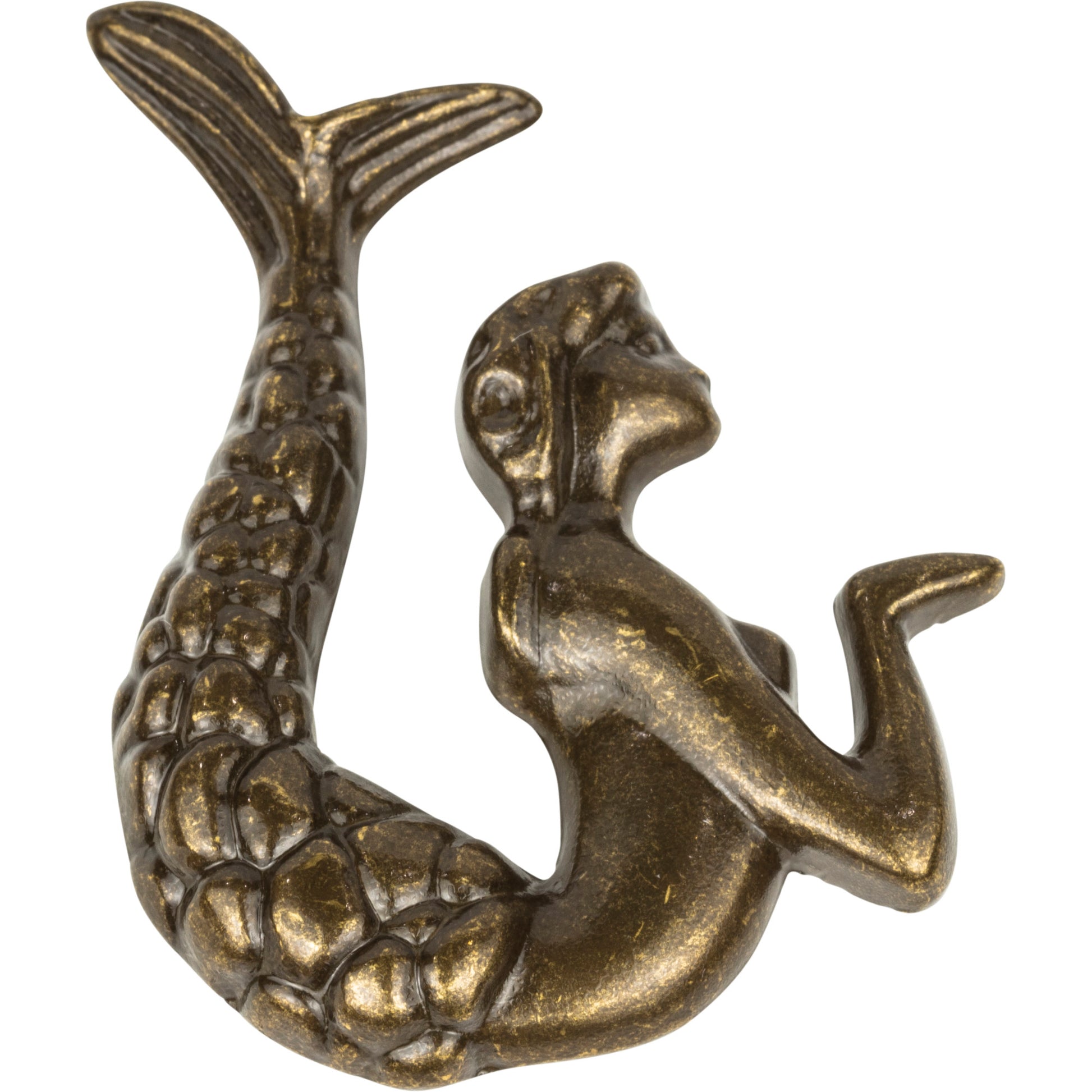 Mermaid Knob Left by Atlas Burnished Bronze