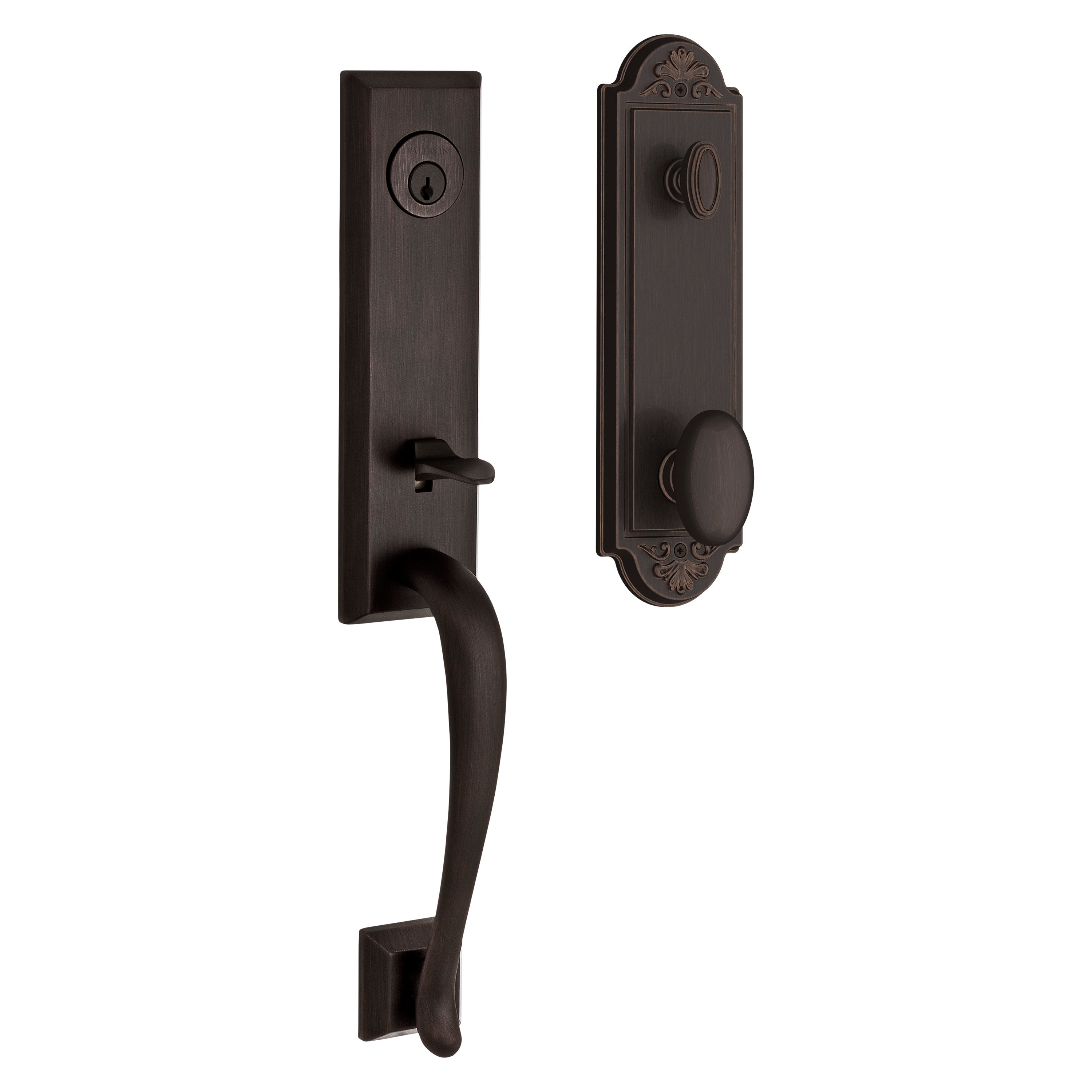 Baldwin Reserve Del Mar Handleset With Ellipse Knob