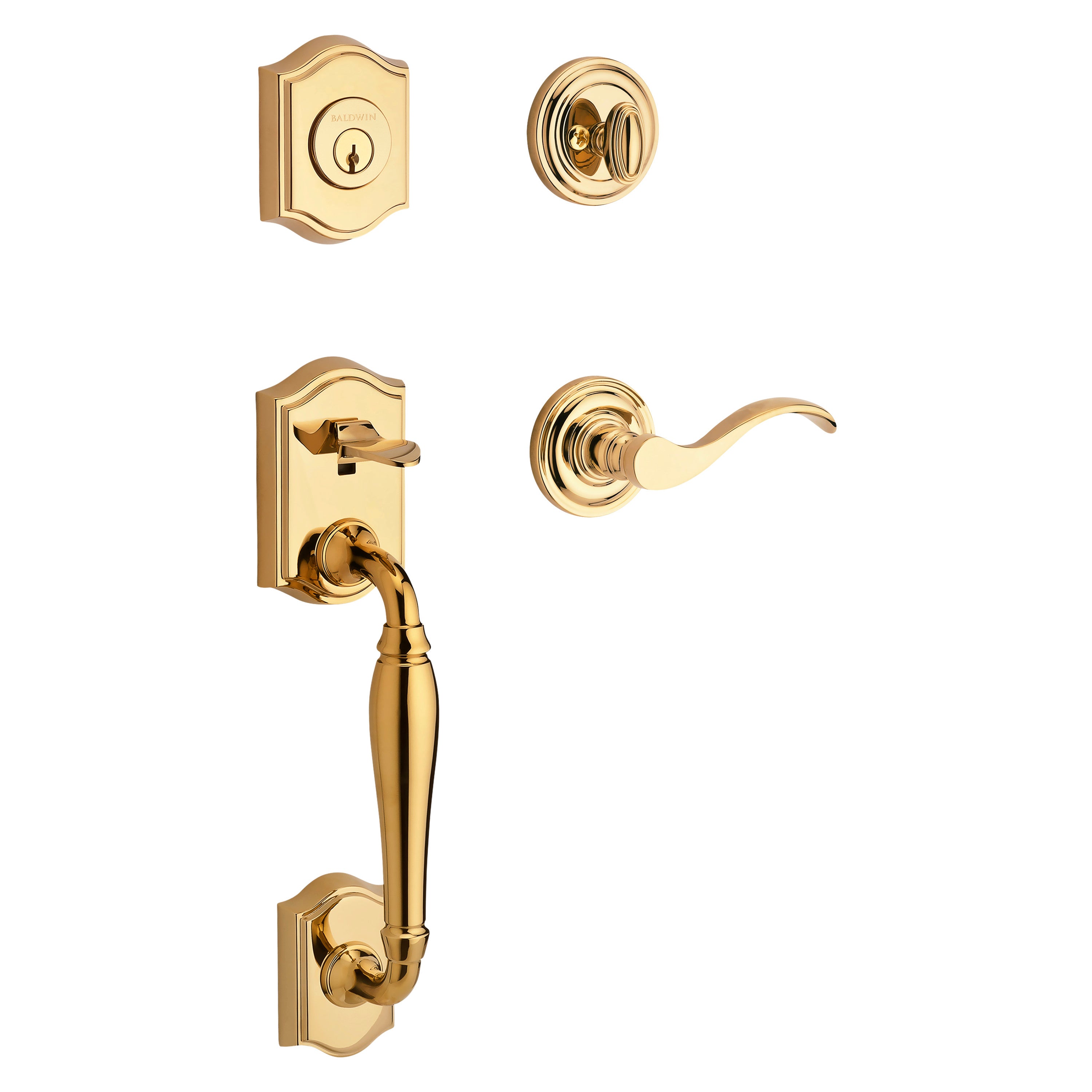 Baldwin Reserve Westcliff Single Cylinder Handleset With Curver Lever