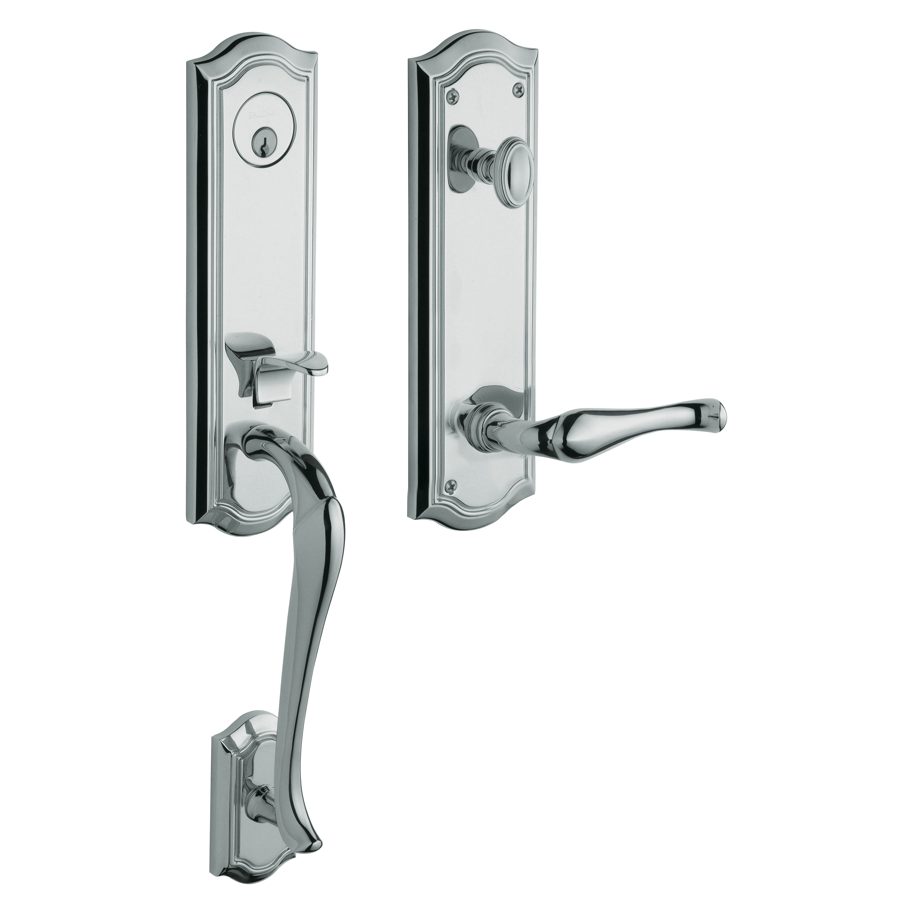 Baldwin Bethpage Single Cylinder Handleset with 5447V Lever