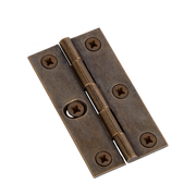 Armac Martin 204 - (Pair of) 1 SLOT Brass Butt Hinge With Pozi Screws