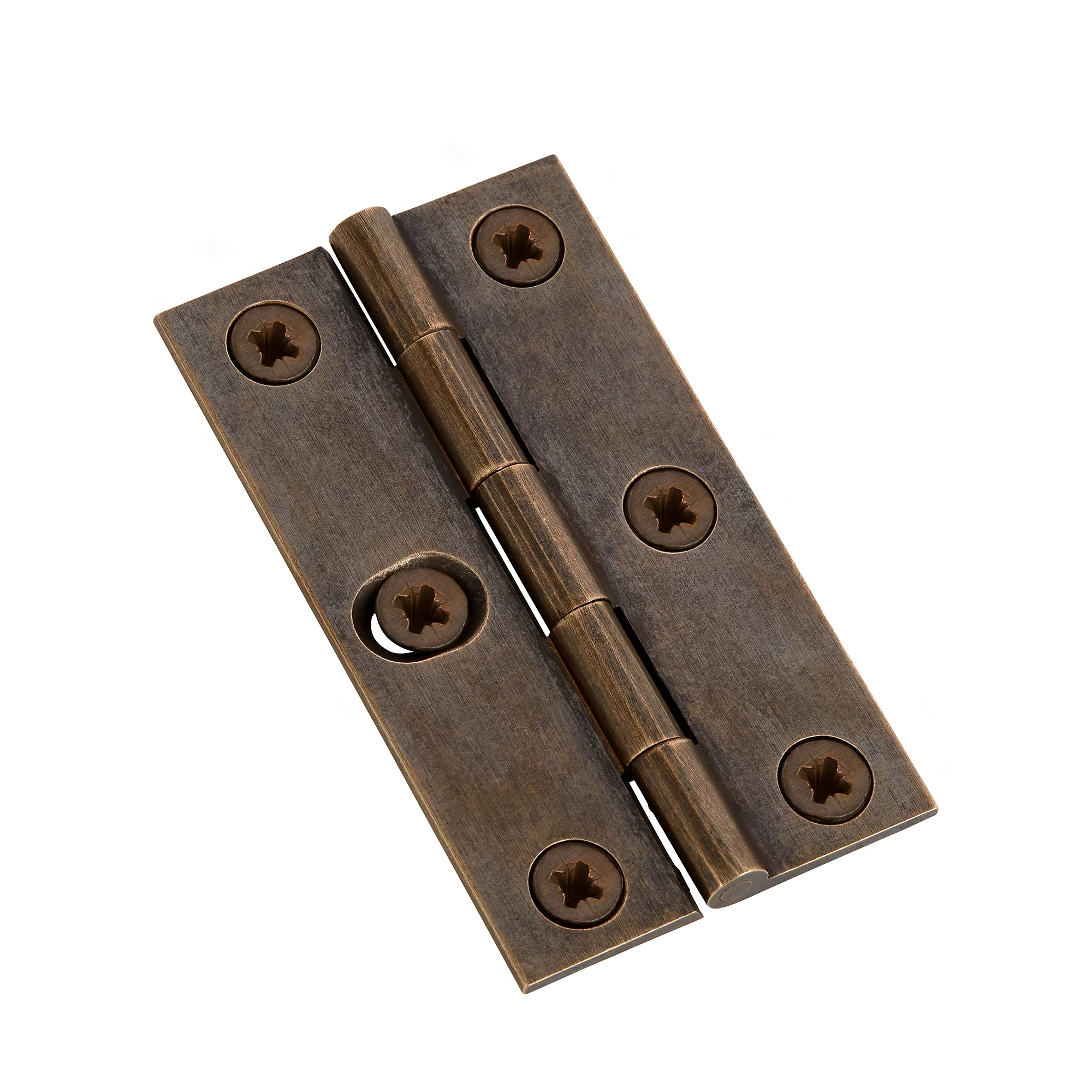 Armac Martin 204 - (Pair of) 1 SLOT Brass Butt Hinge With Pozi Screws