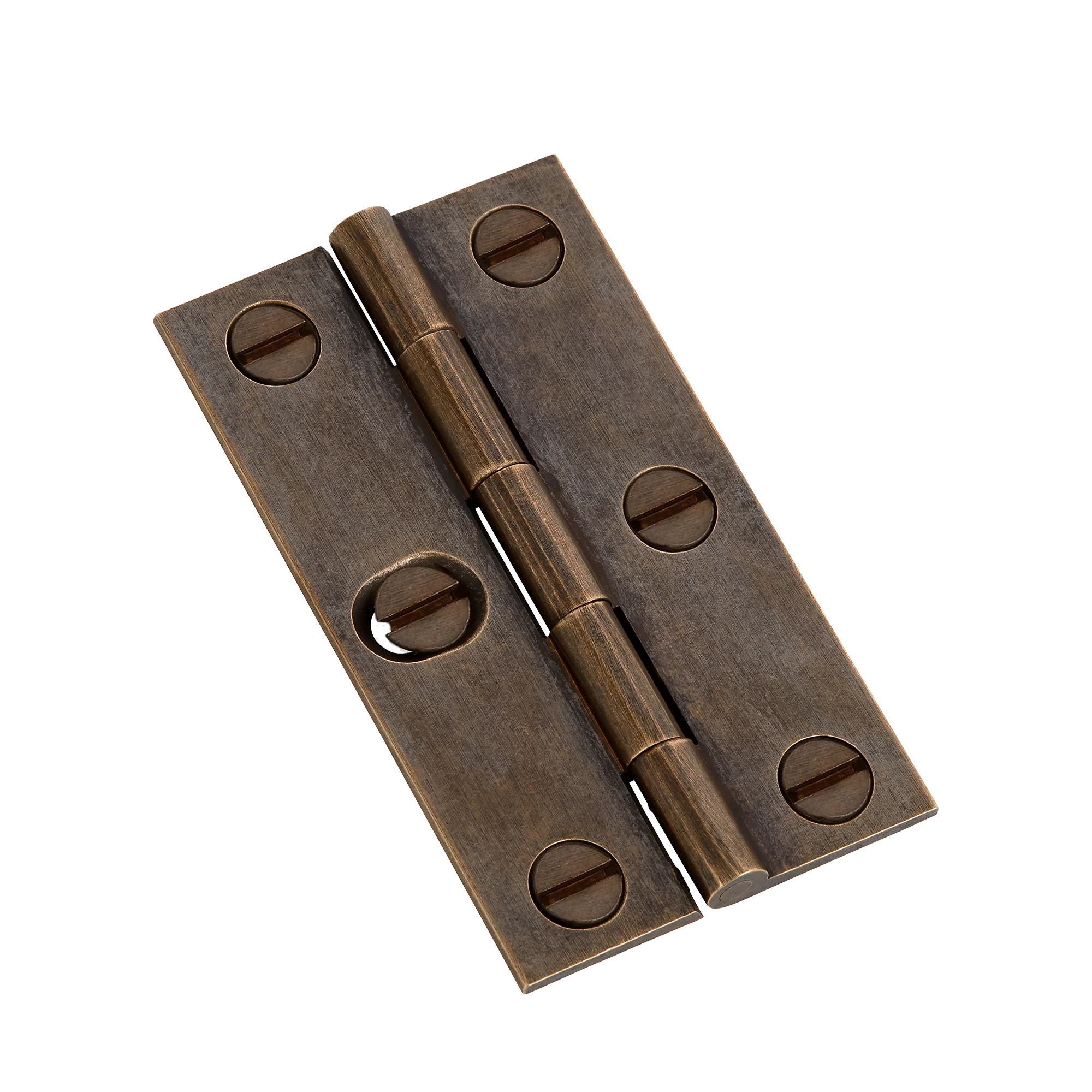 Armac Martin 204 - (Pair of) 1 SLOT Brass Butt Hinge With Slotted Screws