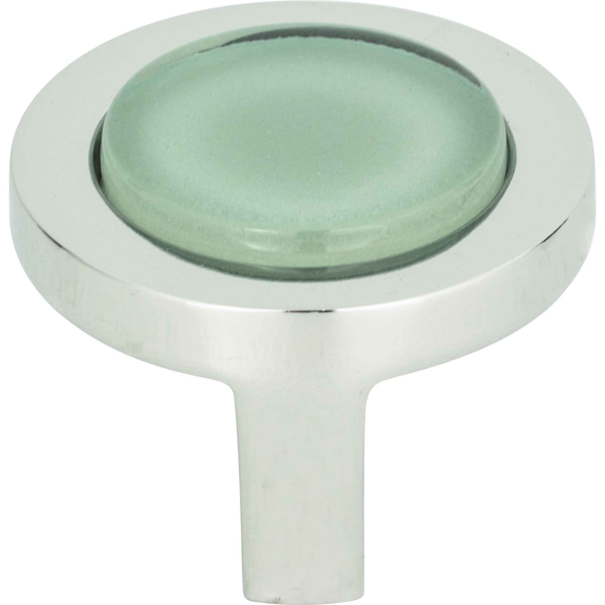 Spa Green Round Knob by Atlas Polished Chrome
