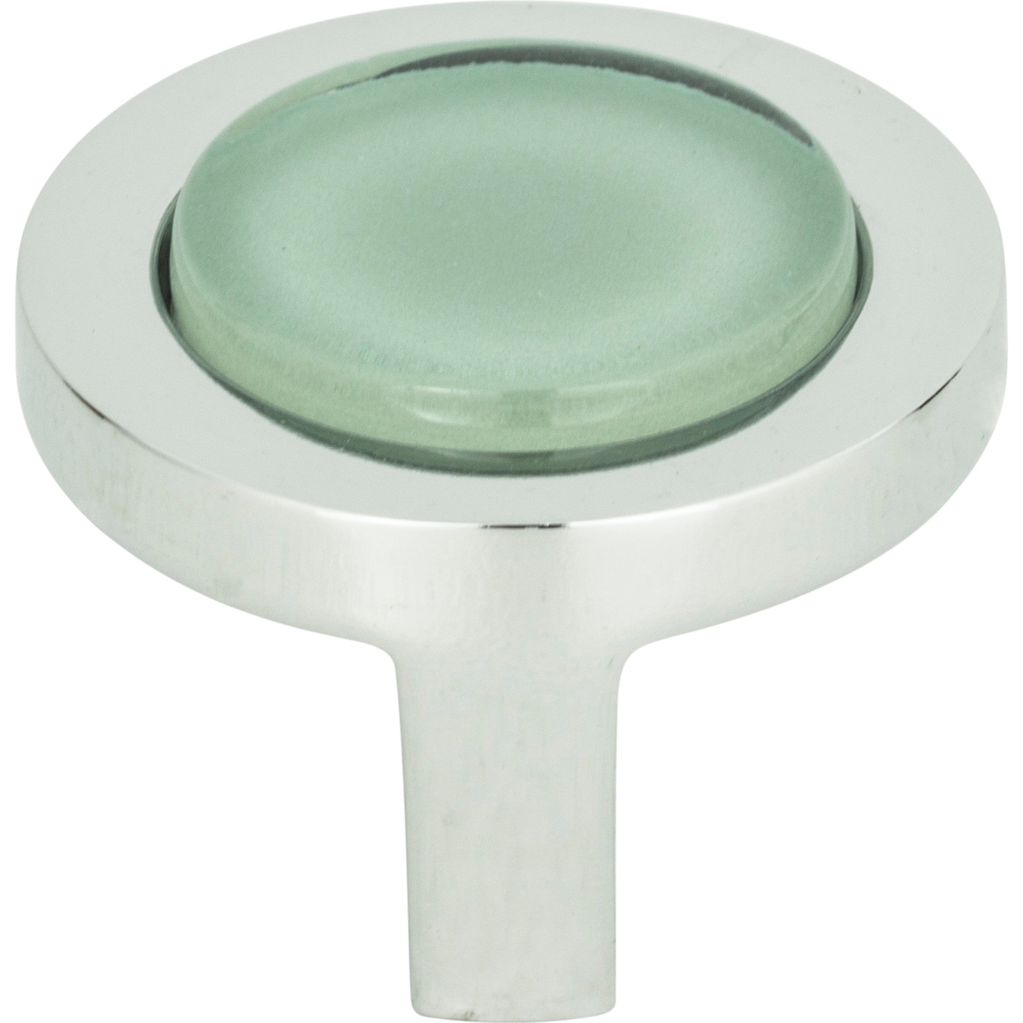 Spa Green Round Knob by Atlas Polished Chrome