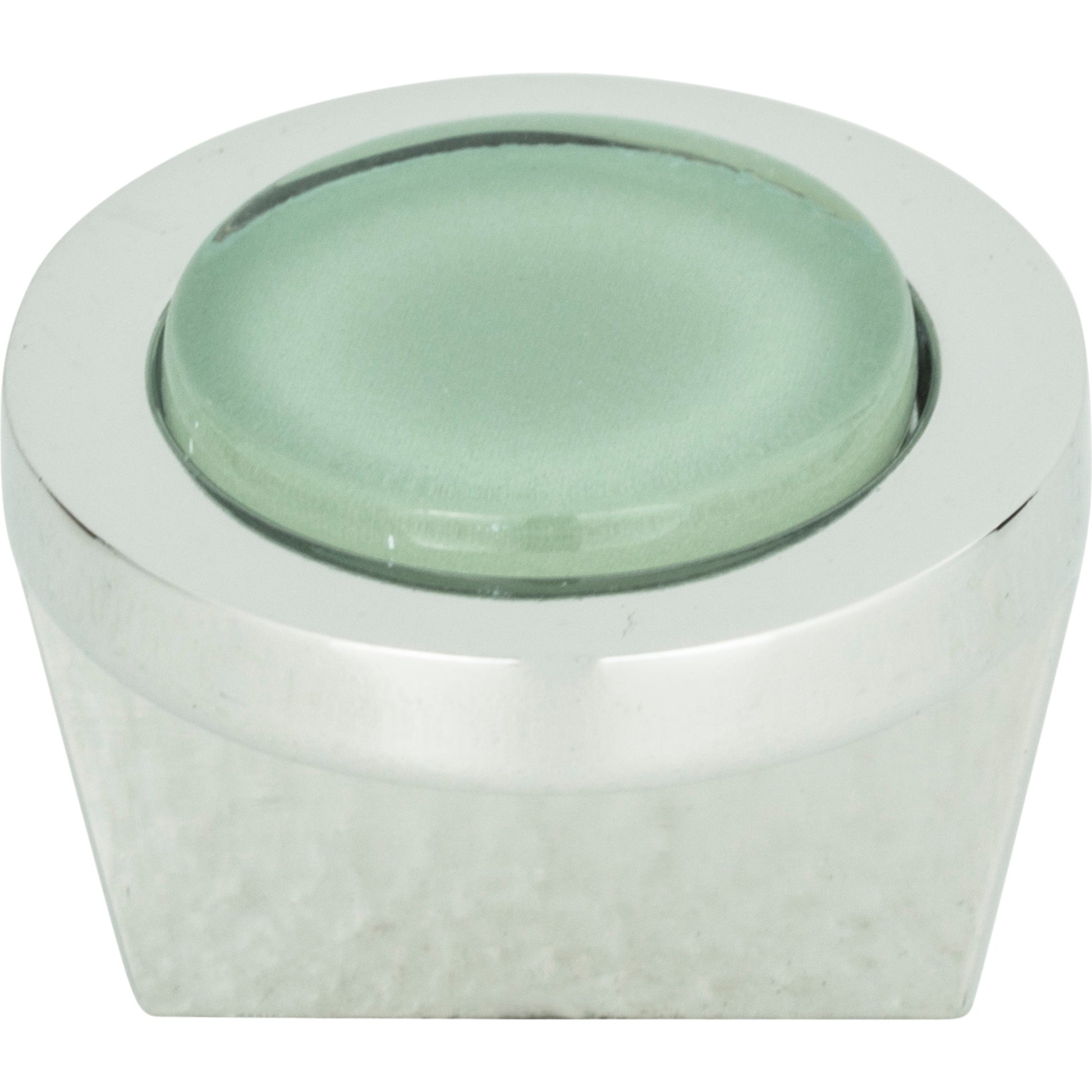 Spa Green Round Knob by Atlas Polished Chrome