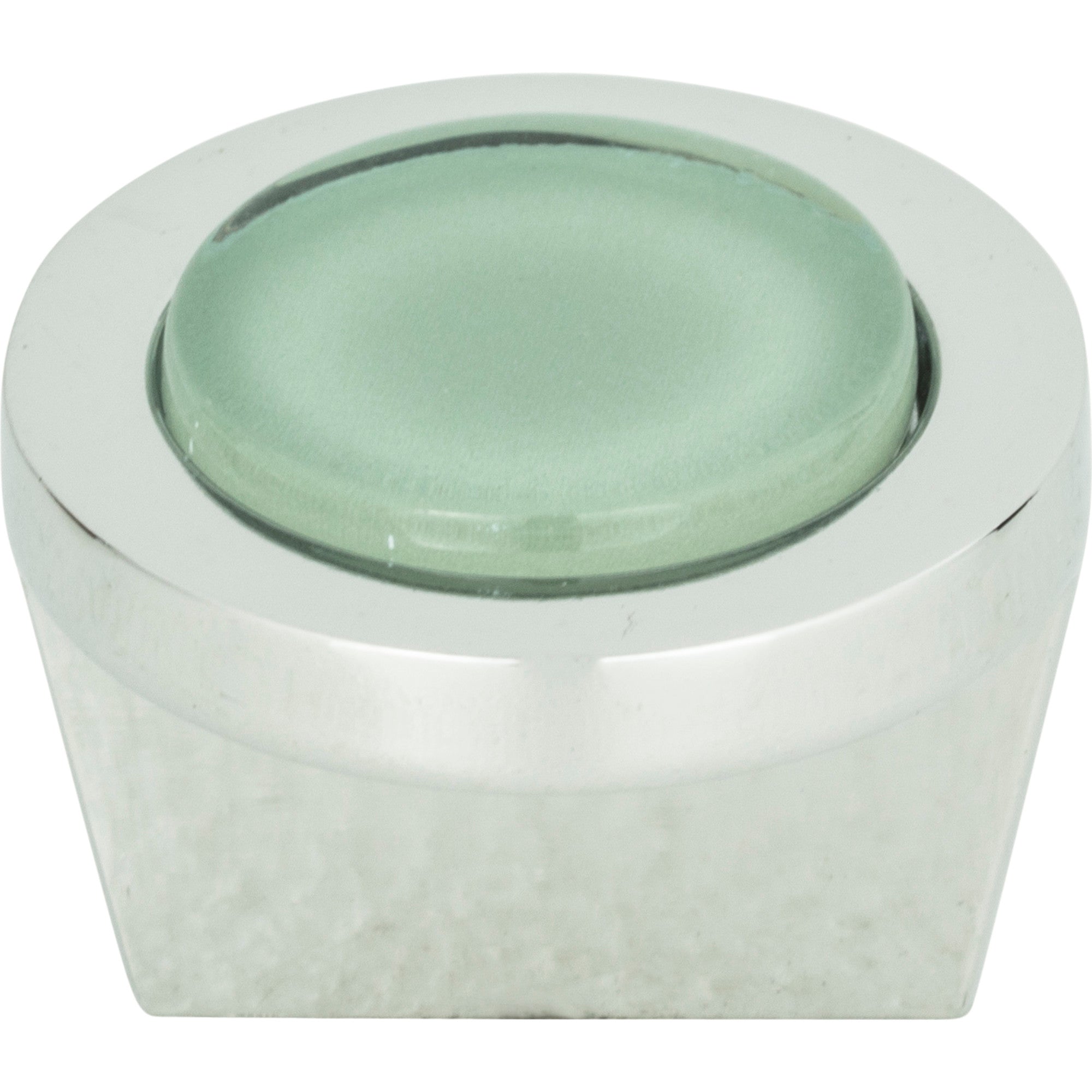 Spa Green Round Knob by Atlas Polished Chrome