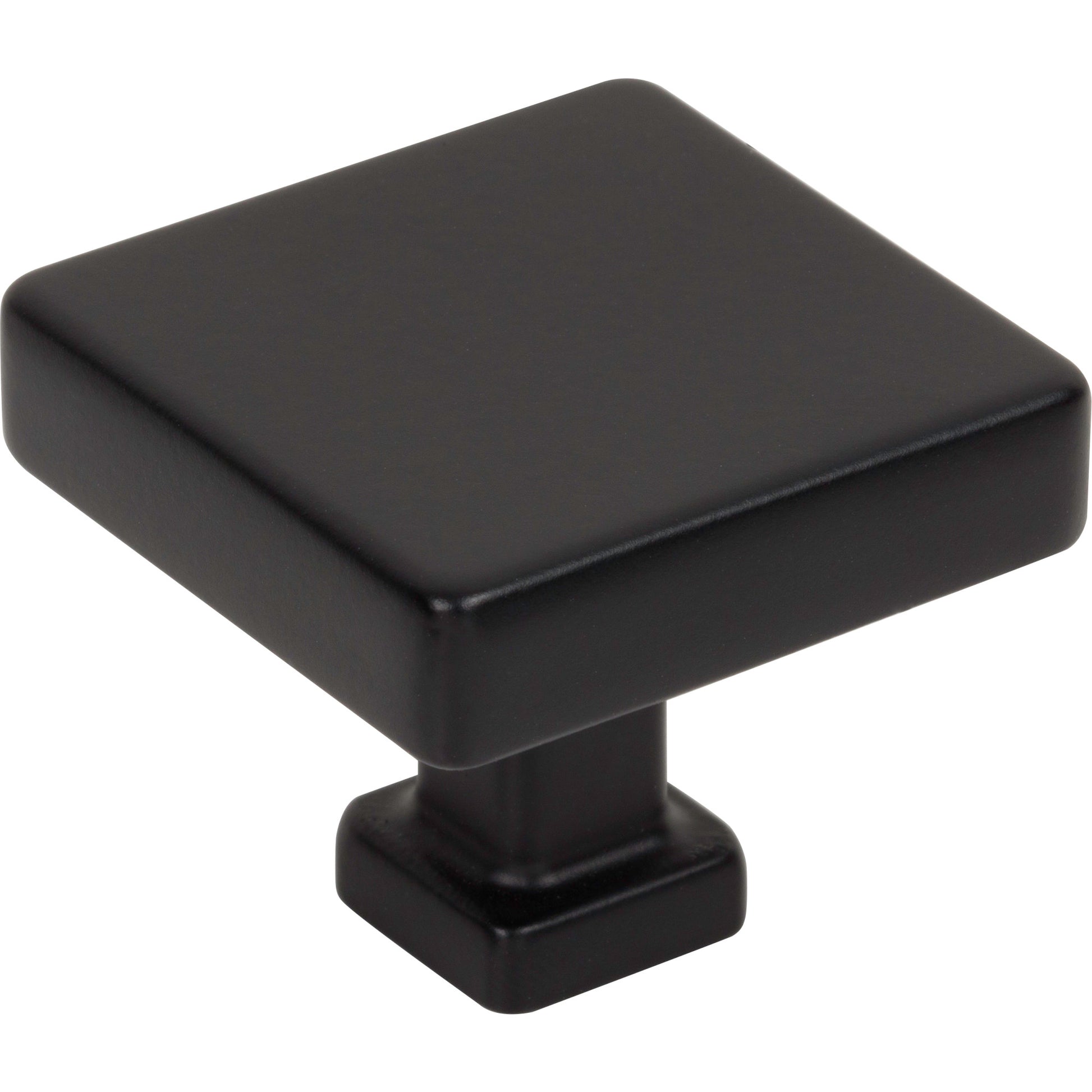 Jeffrey Alexander Nash Square Cabinet Knob Matte Black / 1-3/8"