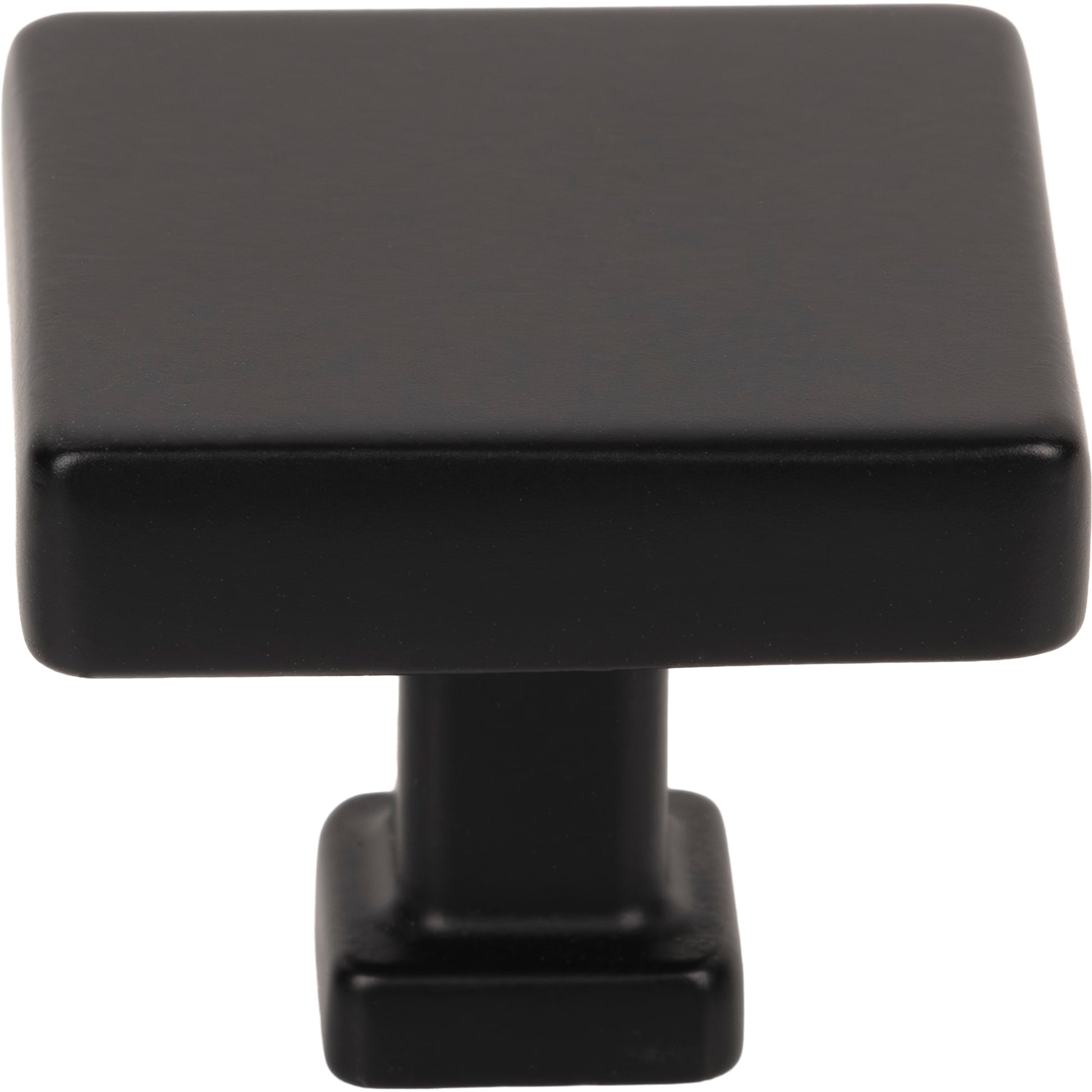 Jeffrey Alexander Nash Square Cabinet Knob Matte Black / 1-3/8"