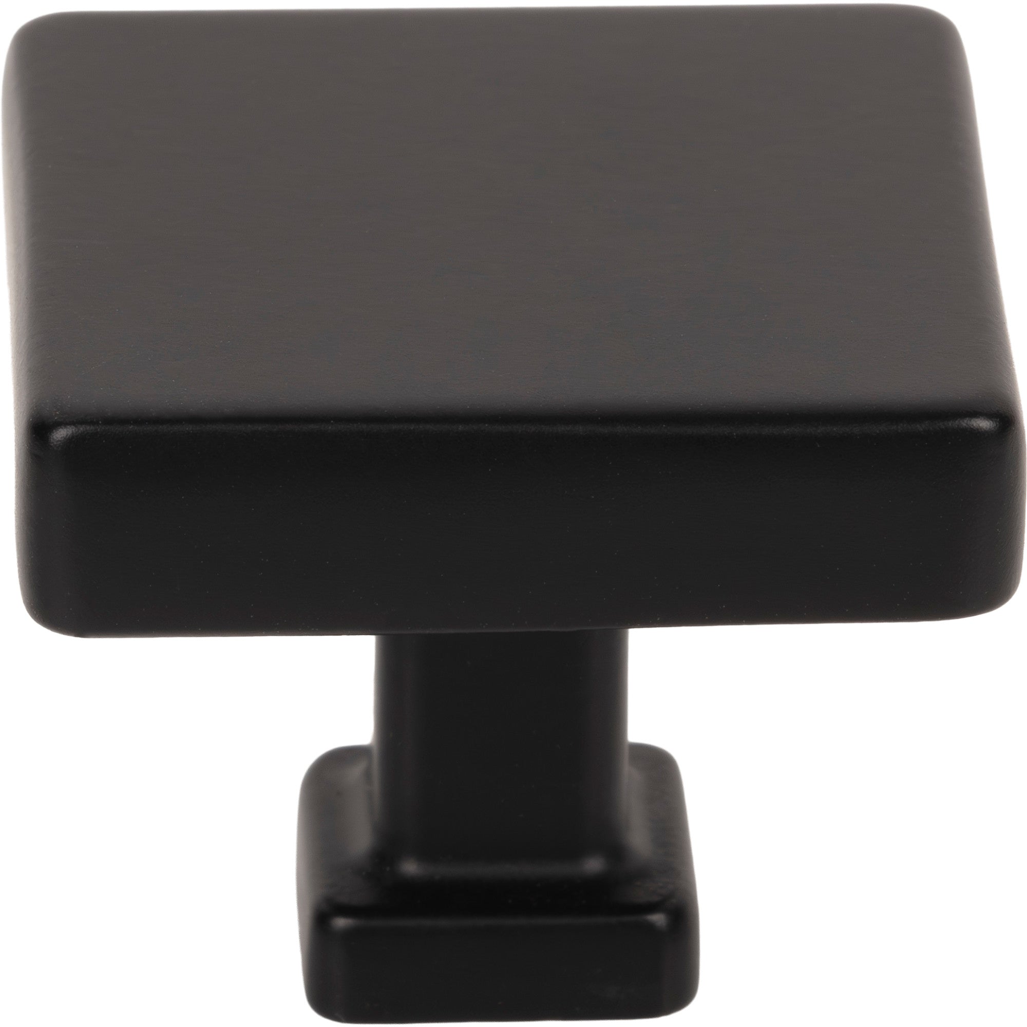 Jeffrey Alexander Nash Square Cabinet Knob Matte Black / 1-3/8"