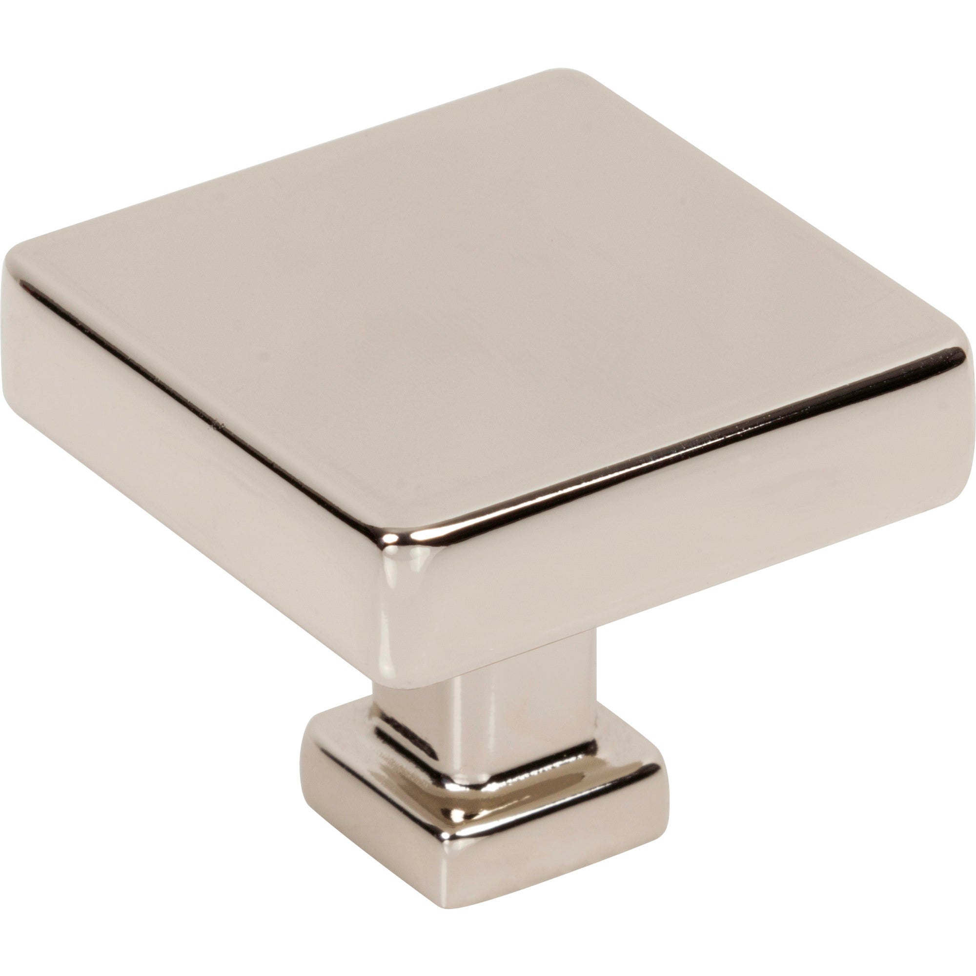 Jeffrey Alexander Nash Square Cabinet Knob Polished Nickel / 1-3/8"