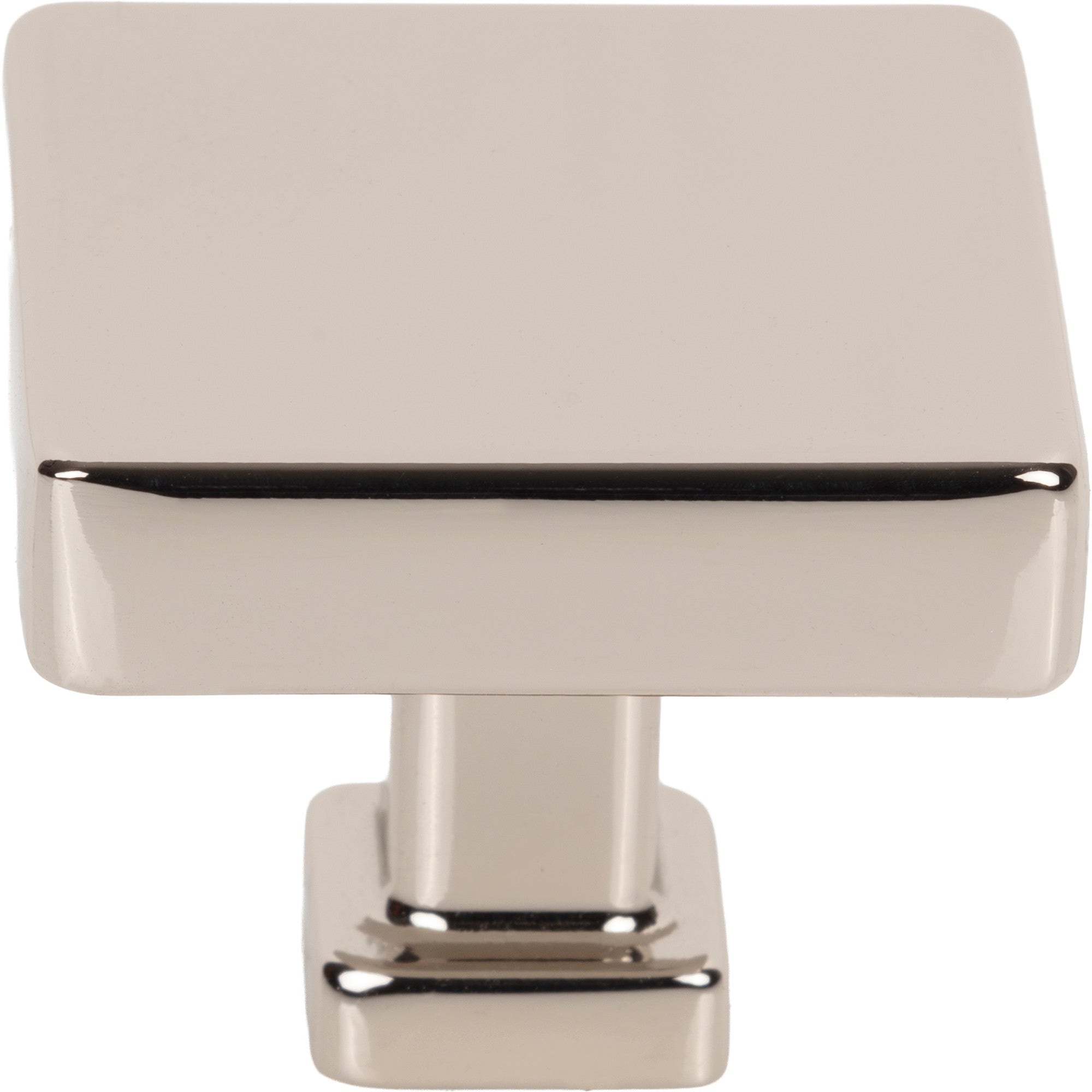 Jeffrey Alexander Nash Square Cabinet Knob Polished Nickel / 1-3/8"
