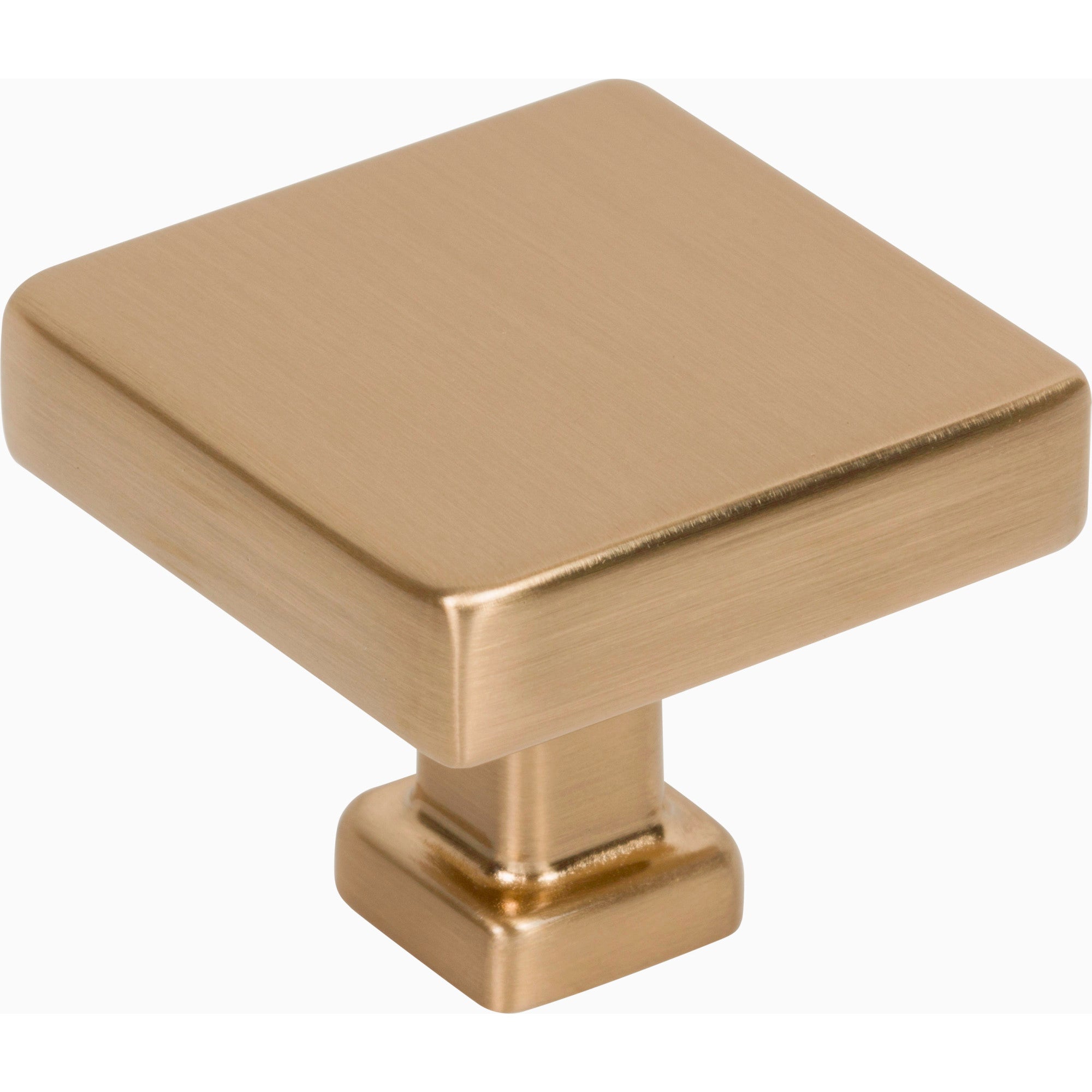 Jeffrey Alexander Nash Square Cabinet Knob Satin Bronze / 1-3/8"
