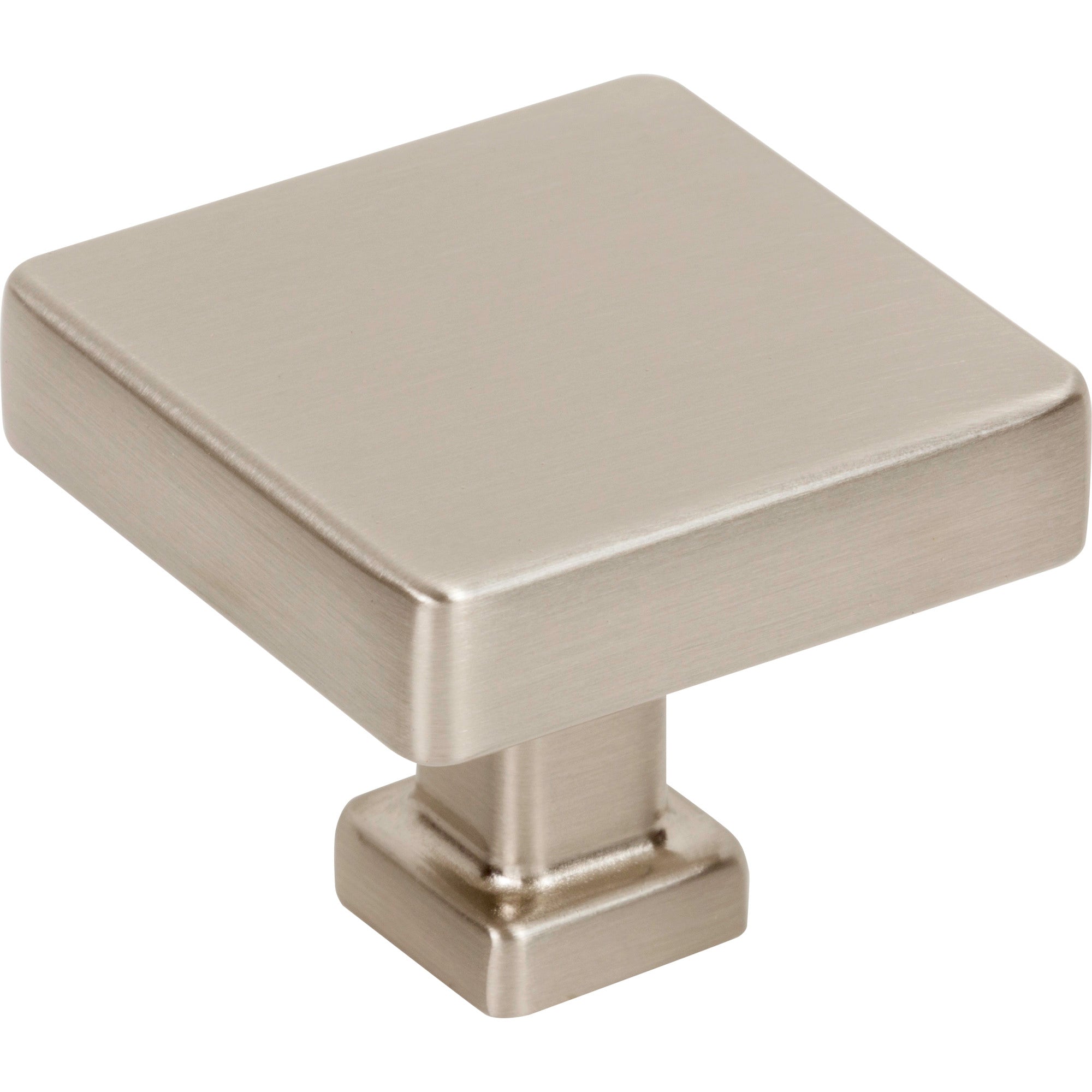 Jeffrey Alexander Nash Square Cabinet Knob Satin Nickel / 1-3/8"