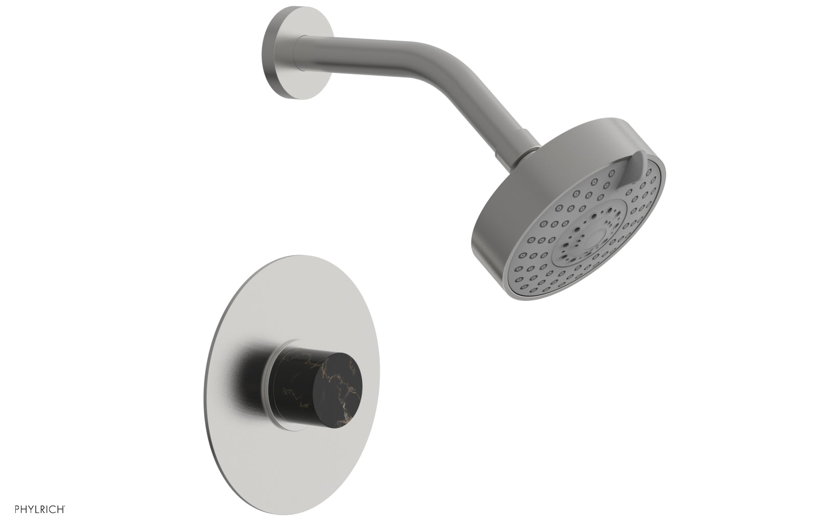 Phylrich BASIC II Pressure Balance Shower Set Black Marble