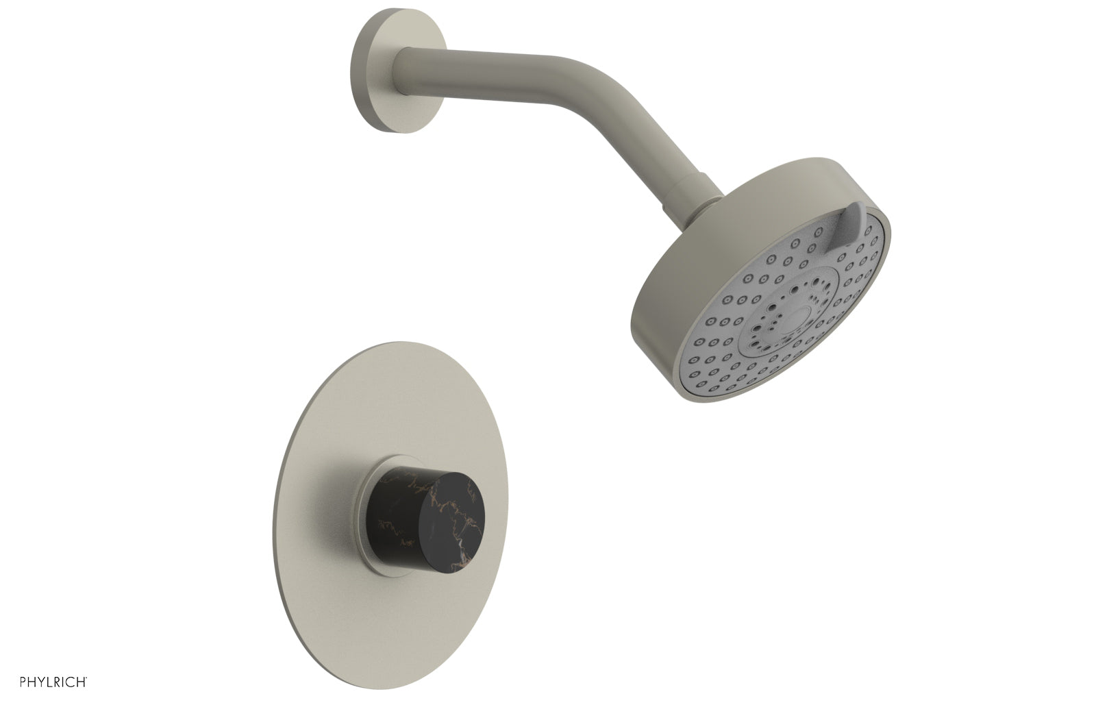 Phylrich BASIC II Pressure Balance Shower Set Black Marble