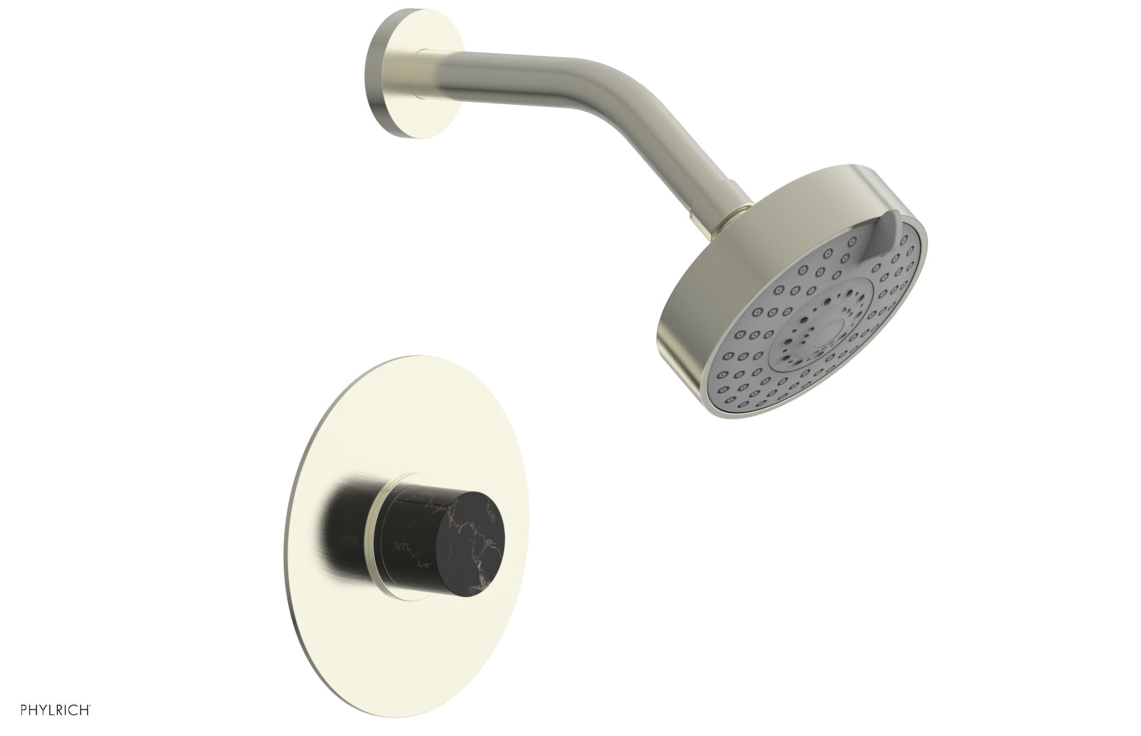 Phylrich BASIC II Pressure Balance Shower Set Black Marble