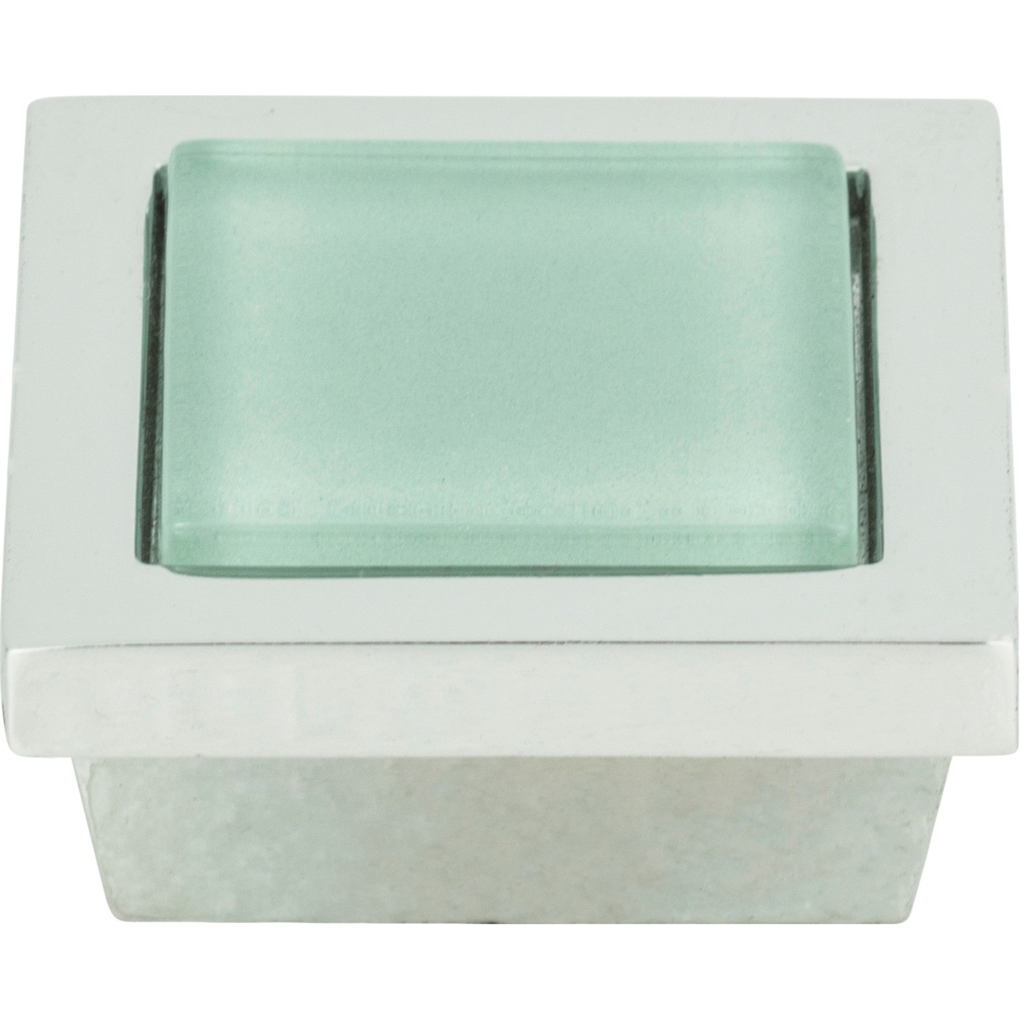 Spa Green Square Knob by Atlas Polished Chrome