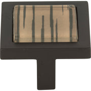 Spa Brown Tiger Square Knob by Atlas