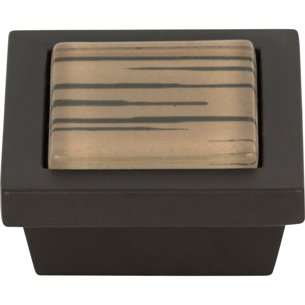 Spa Brown Tiger Square Knob by Atlas