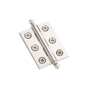 Armac Martin 2300 (Pair of) Brass Hinge With Ball Finials and Pozi Screws