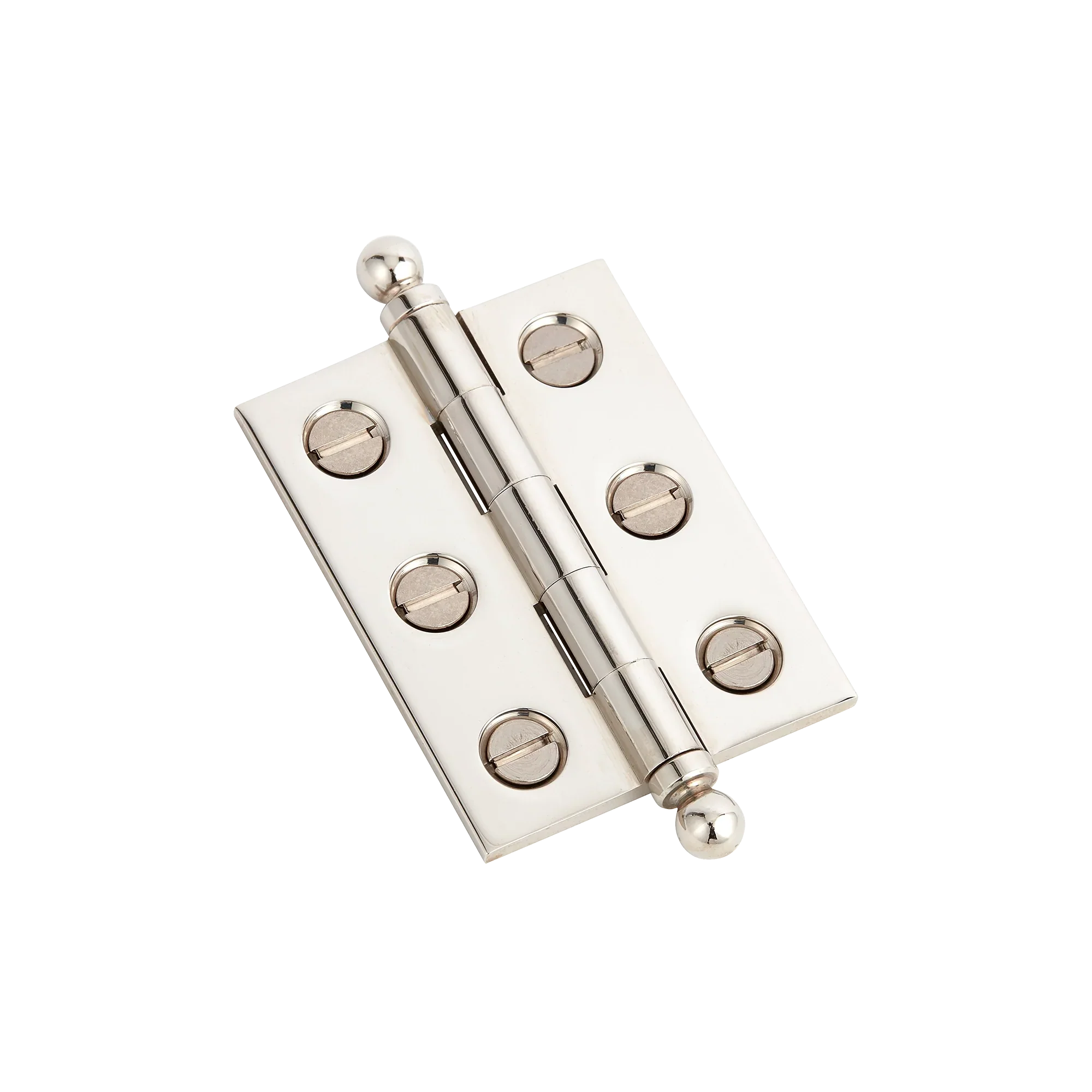 Armac Martin 2300 (Pair of) Brass Hinge With Ball Finials and Slotted Screws