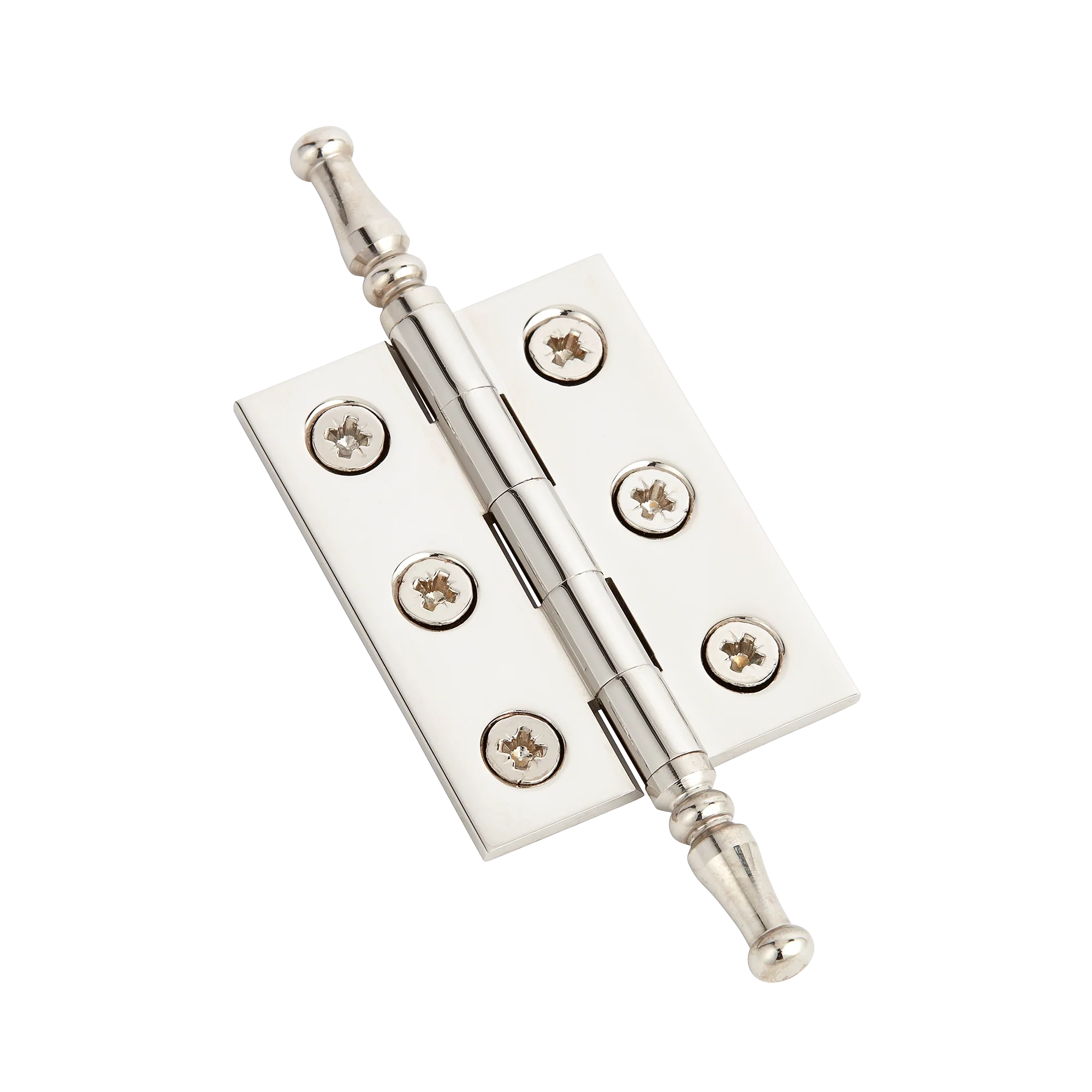 Armac Martin 2300 (Pair of) Brass Hinge With Steeple Finials and Pozi Screws