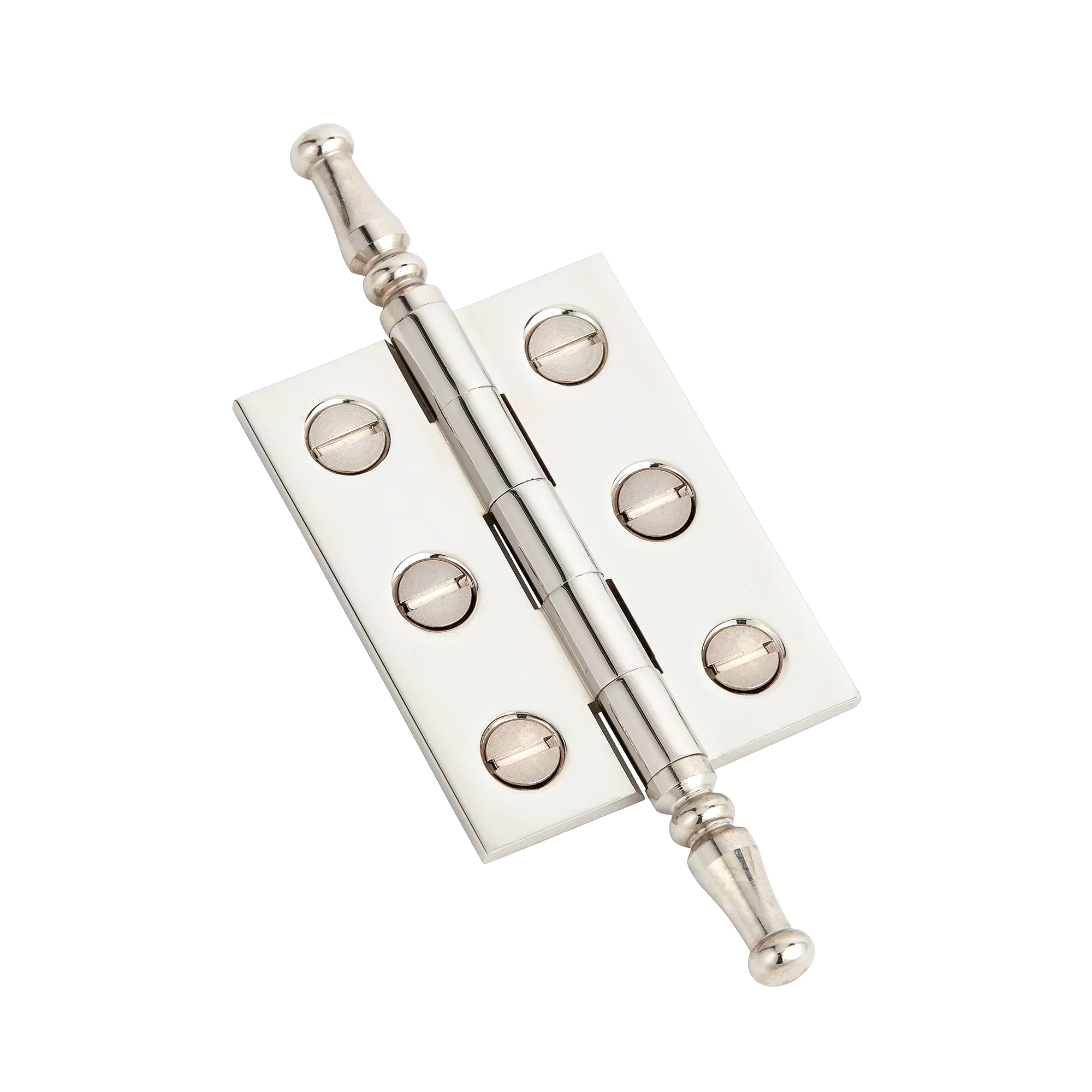 Armac Martin 2300 (Pair of) Brass Hinge With Steeple Finials and Slotted Screws