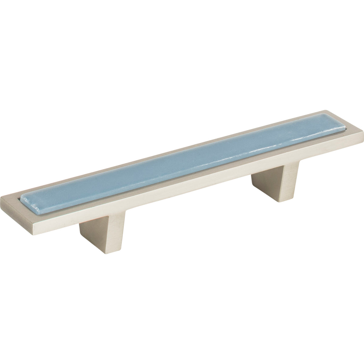 Atlas Spa Blue Pull Brushed Nickel / 3"