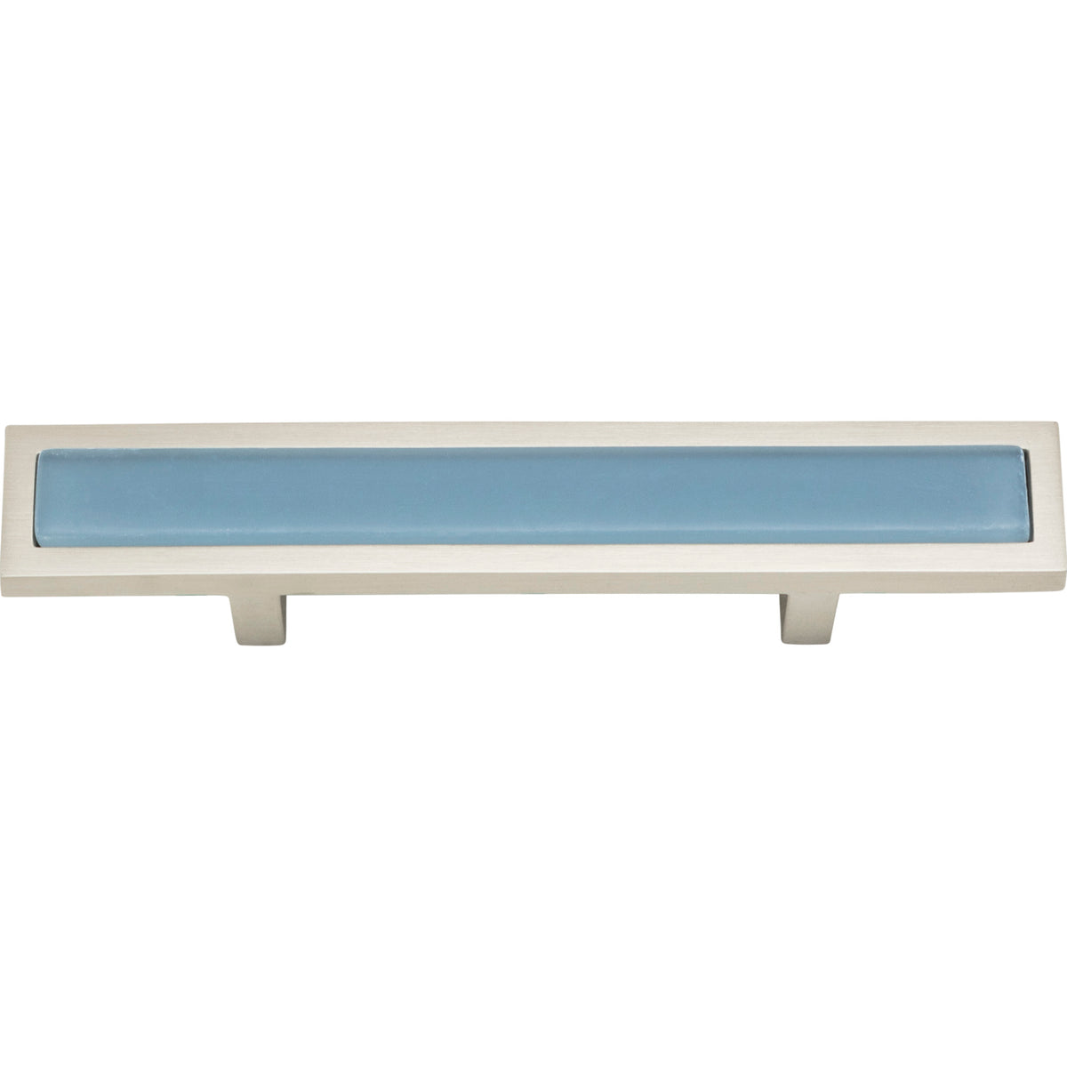 Atlas Spa Blue Pull Brushed Nickel / 3"