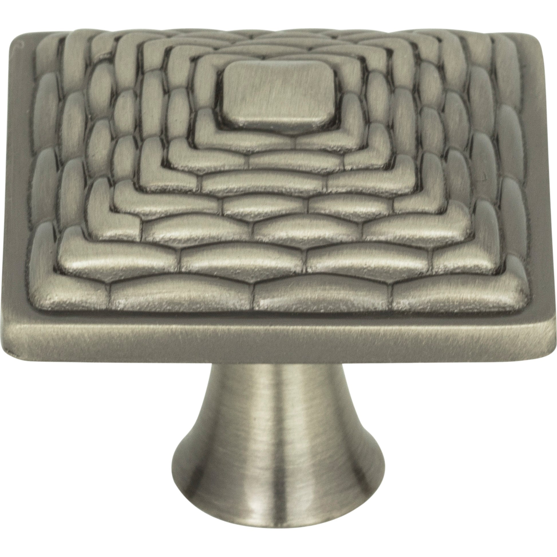 Mandalay Square Knob by Atlas Brushed Nickel