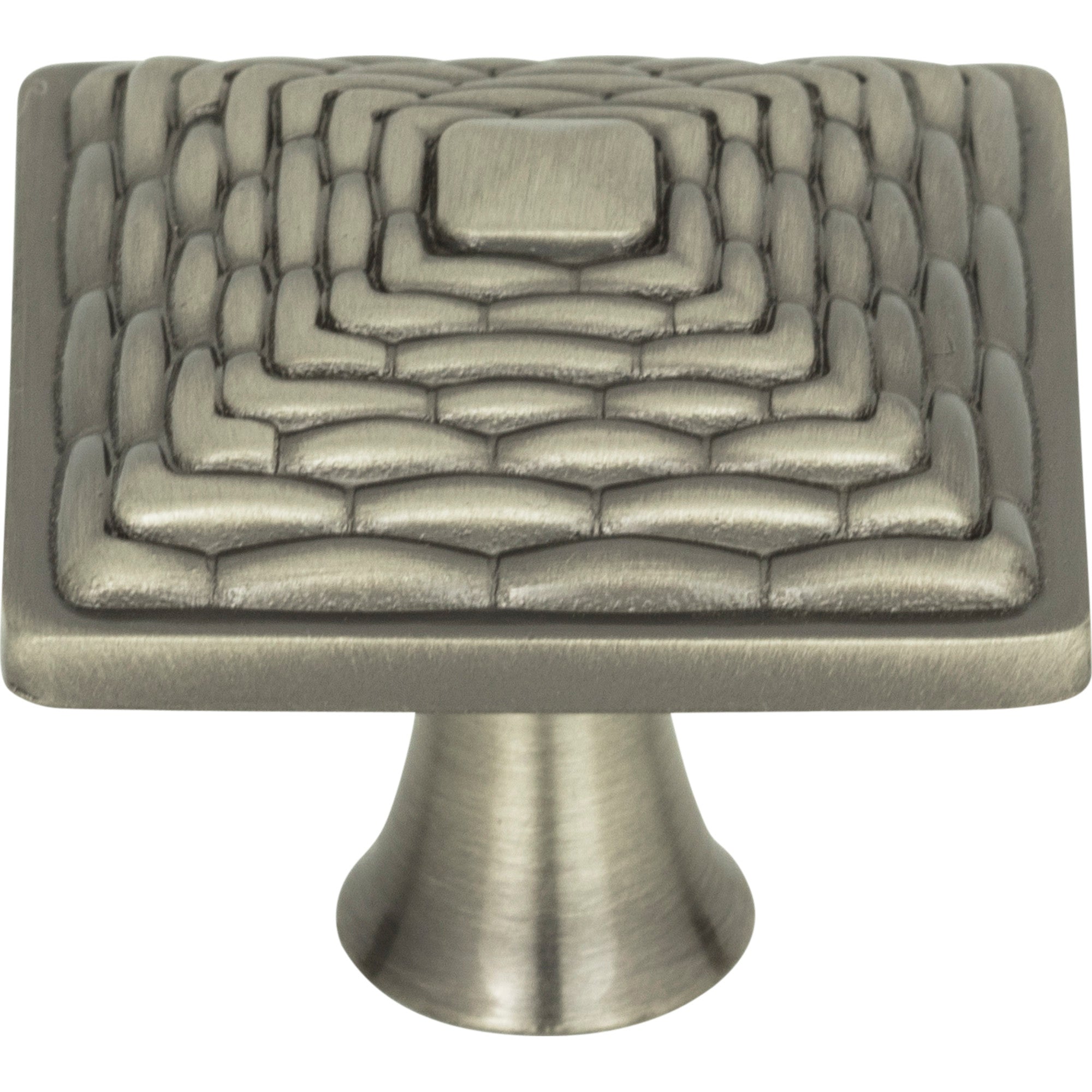 Mandalay Square Knob by Atlas Brushed Nickel