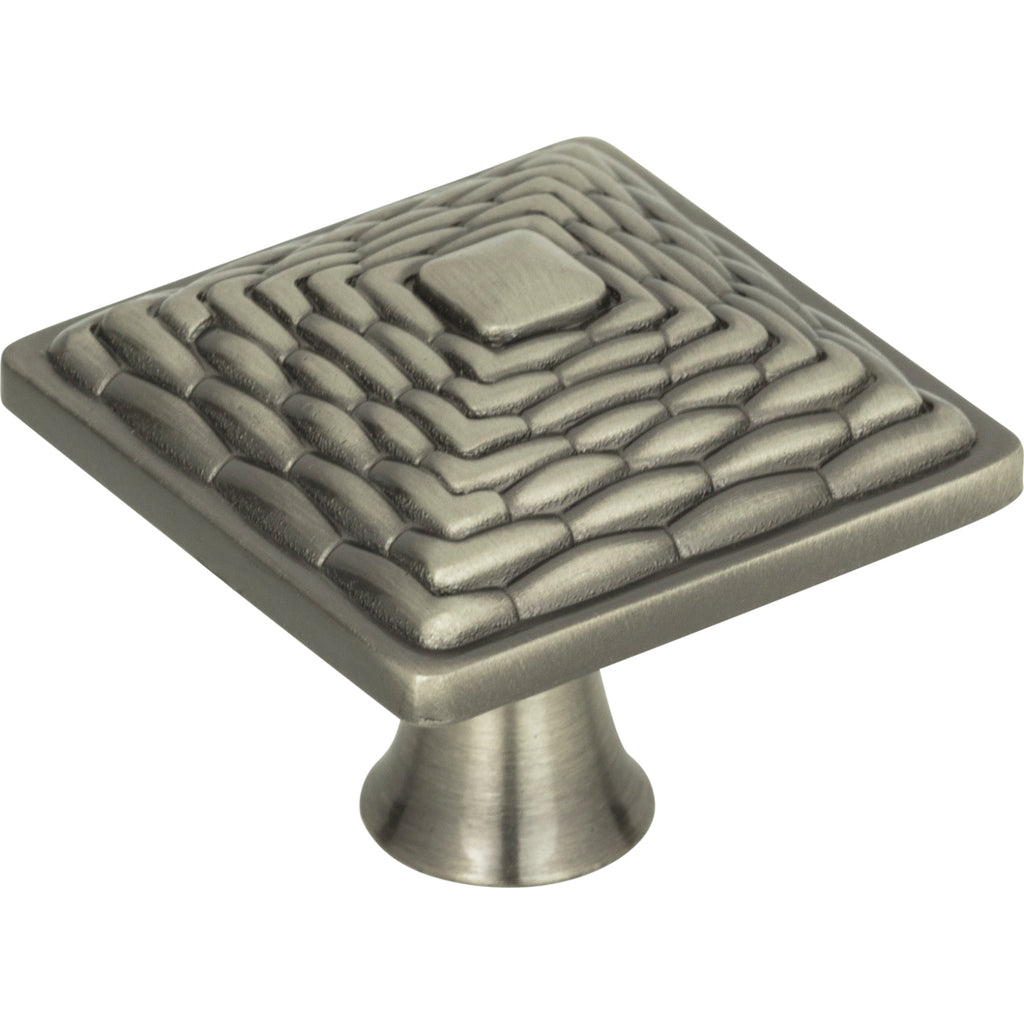 Mandalay Square Knob by Atlas Brushed Nickel