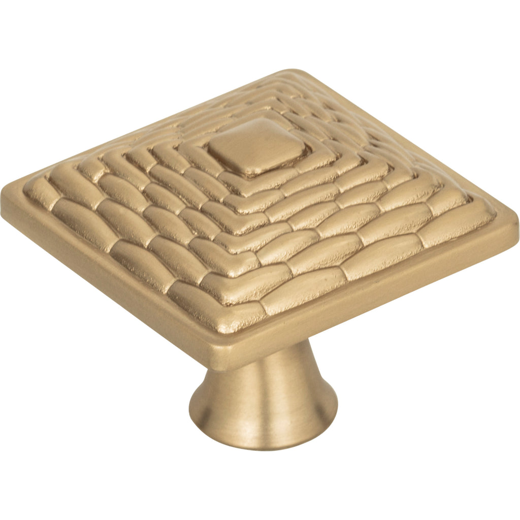 Mandalay Square Knob by Atlas Champagne