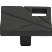 Modernist Right Square Knob by Atlas Matte Black