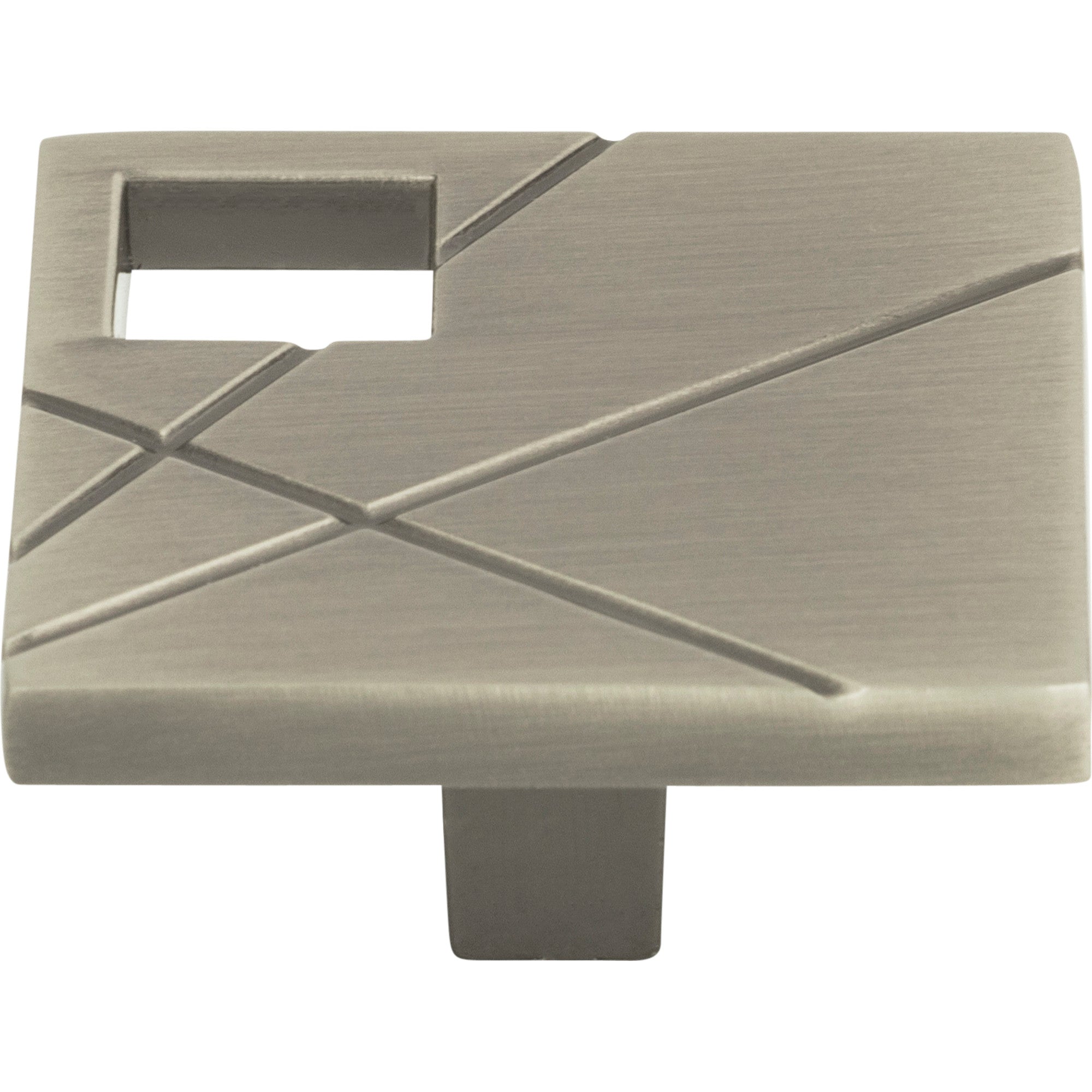 Modernist Right Square Knob by Atlas Brushed Nickel