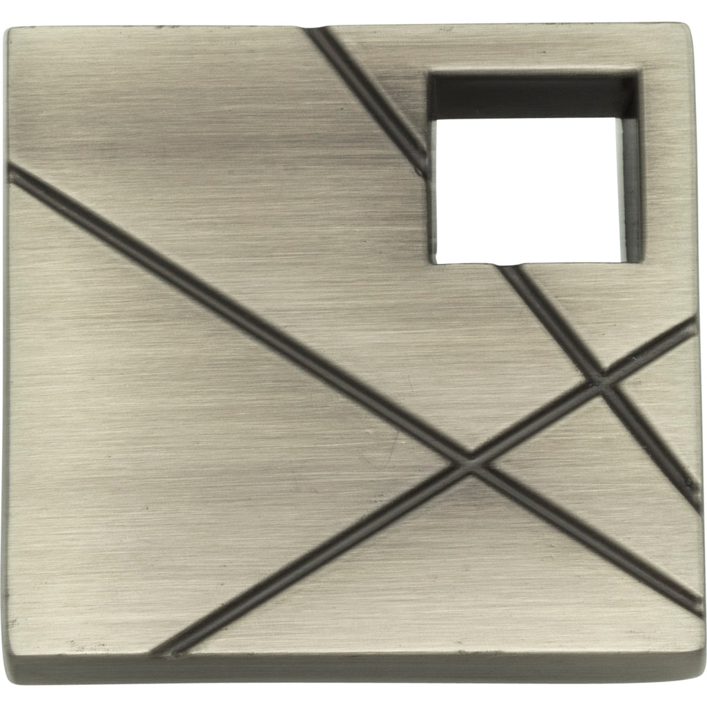 Modernist Right Square Knob by Atlas Brushed Nickel