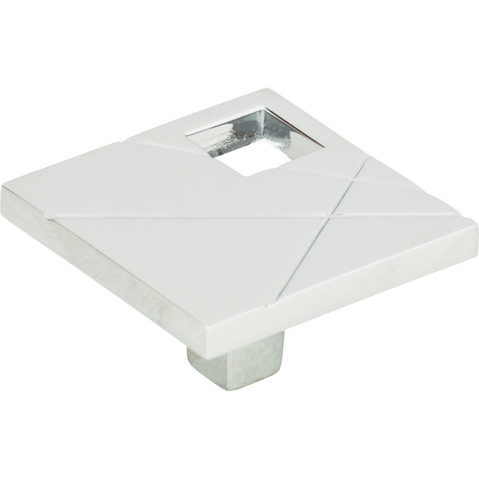 Modernist Right Square Knob by Atlas Polished Chrome